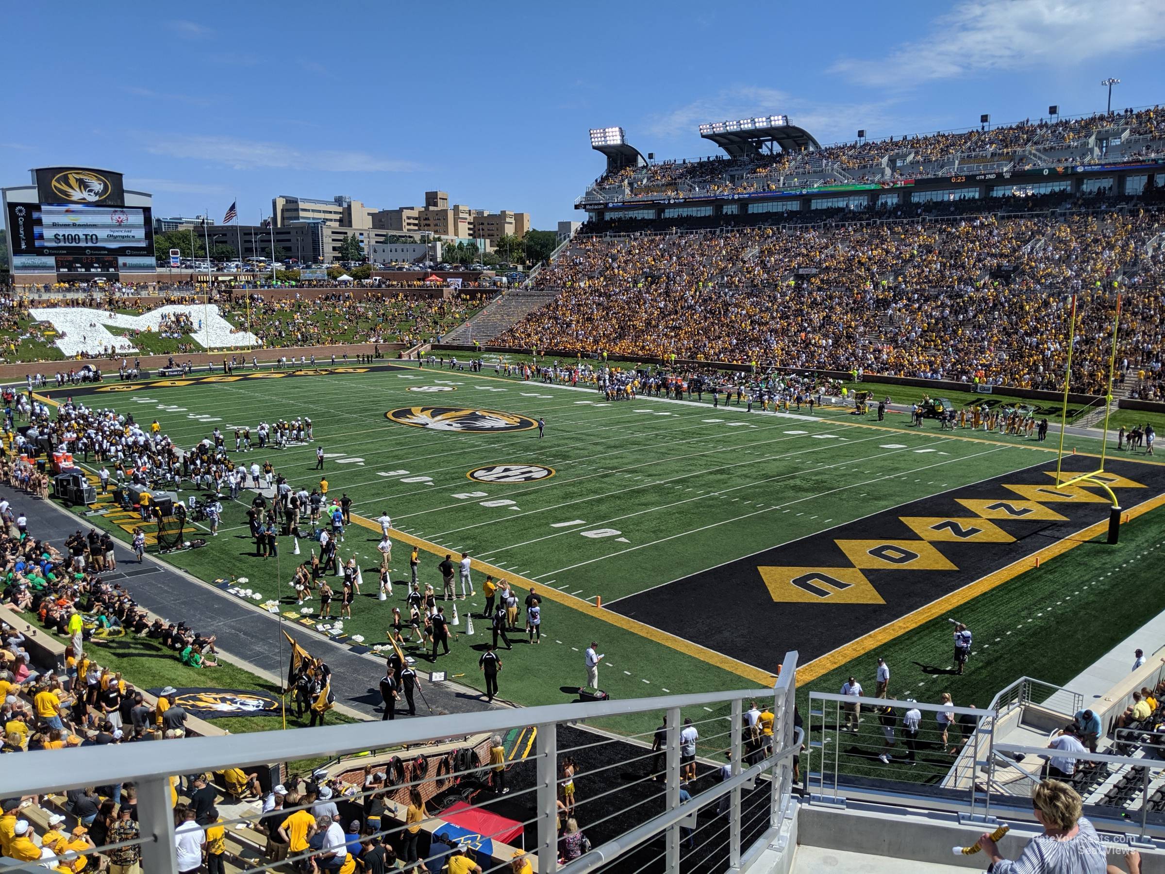 section 126 seat view  - faurot field
