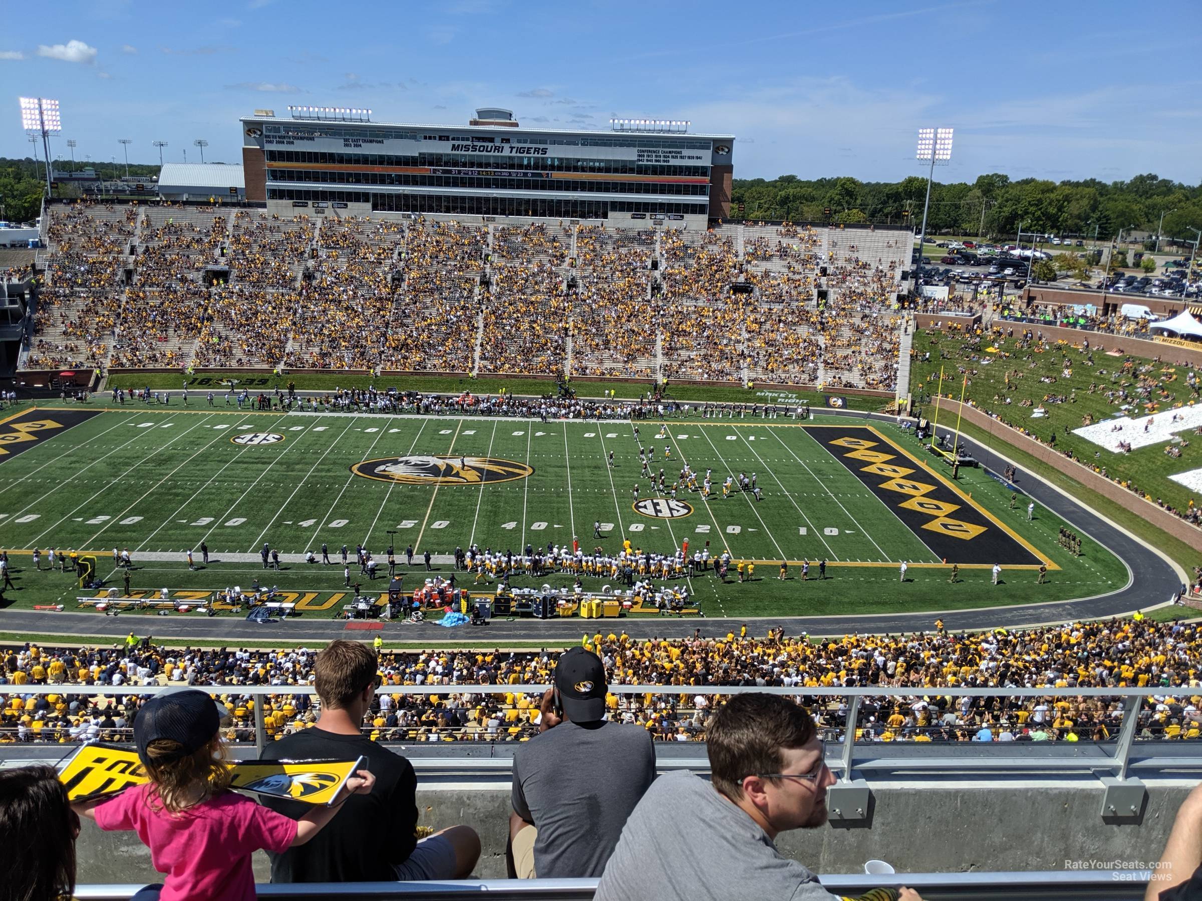 section 309, row 4 seat view  - faurot field