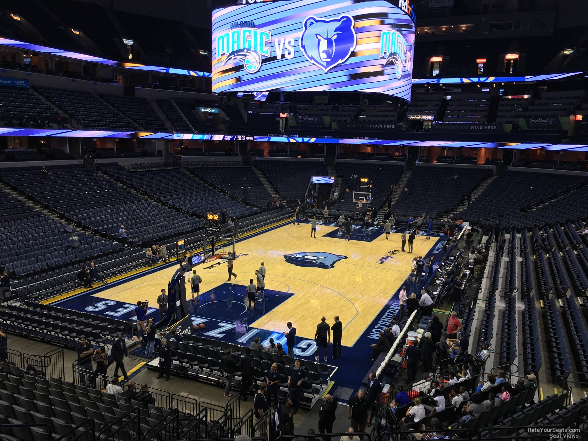 Fedex Forum Seating Chart For Grizzlies Games