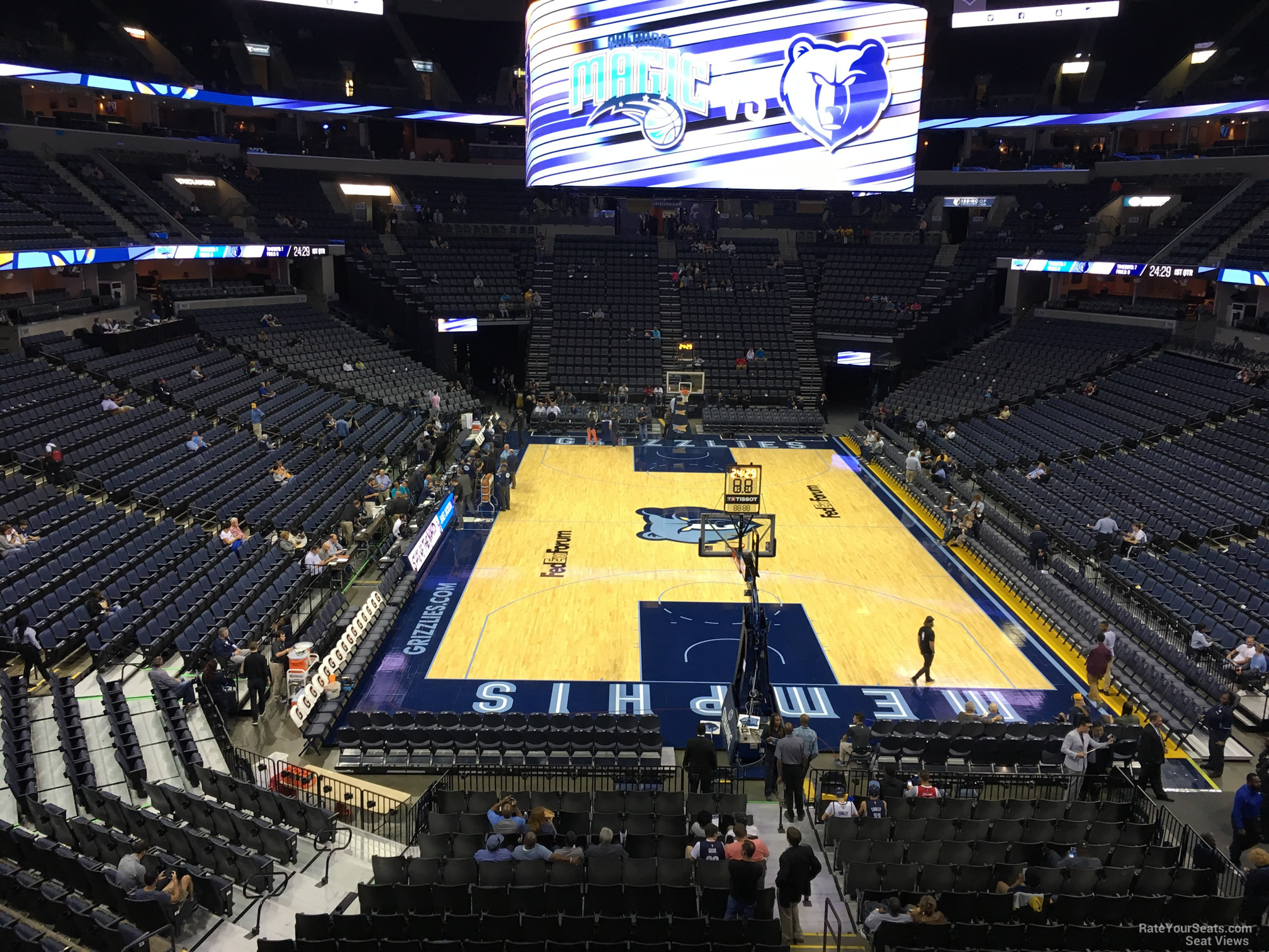 section 109a seat view  for basketball - fedex forum