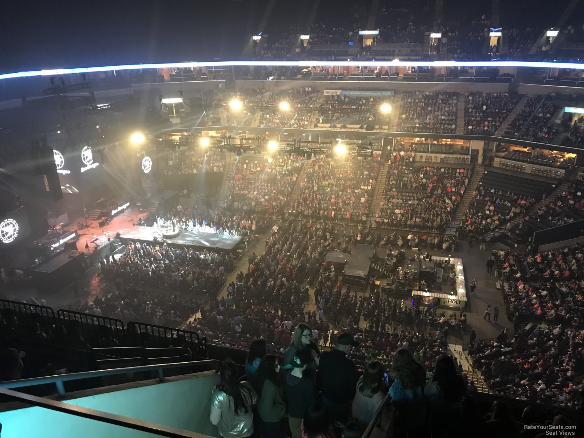 section 210, row j seat view  for concert - fedex forum