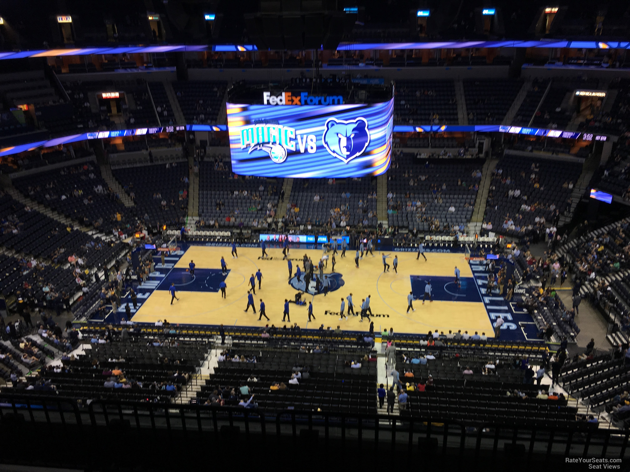 Fedex Forum Seating Chart Row Numbers