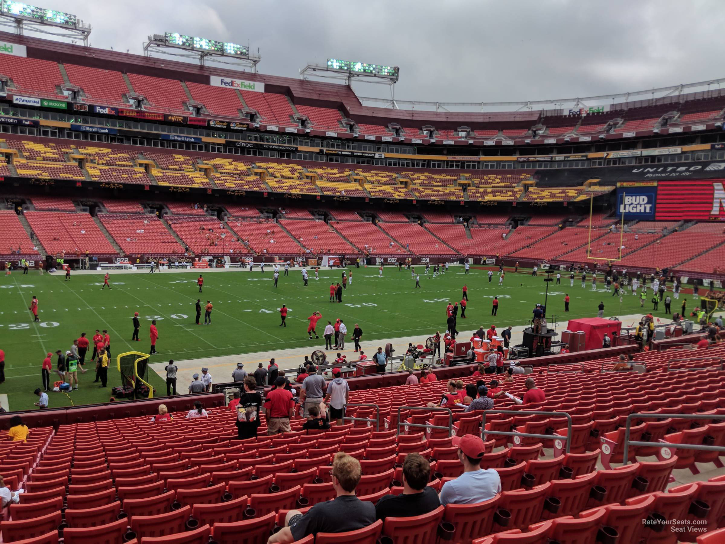section 103, row 25 seat view  - fedexfield