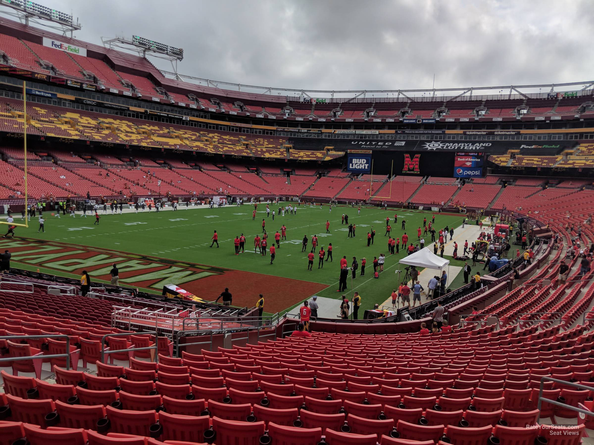 section 108, row 25 seat view  - fedexfield