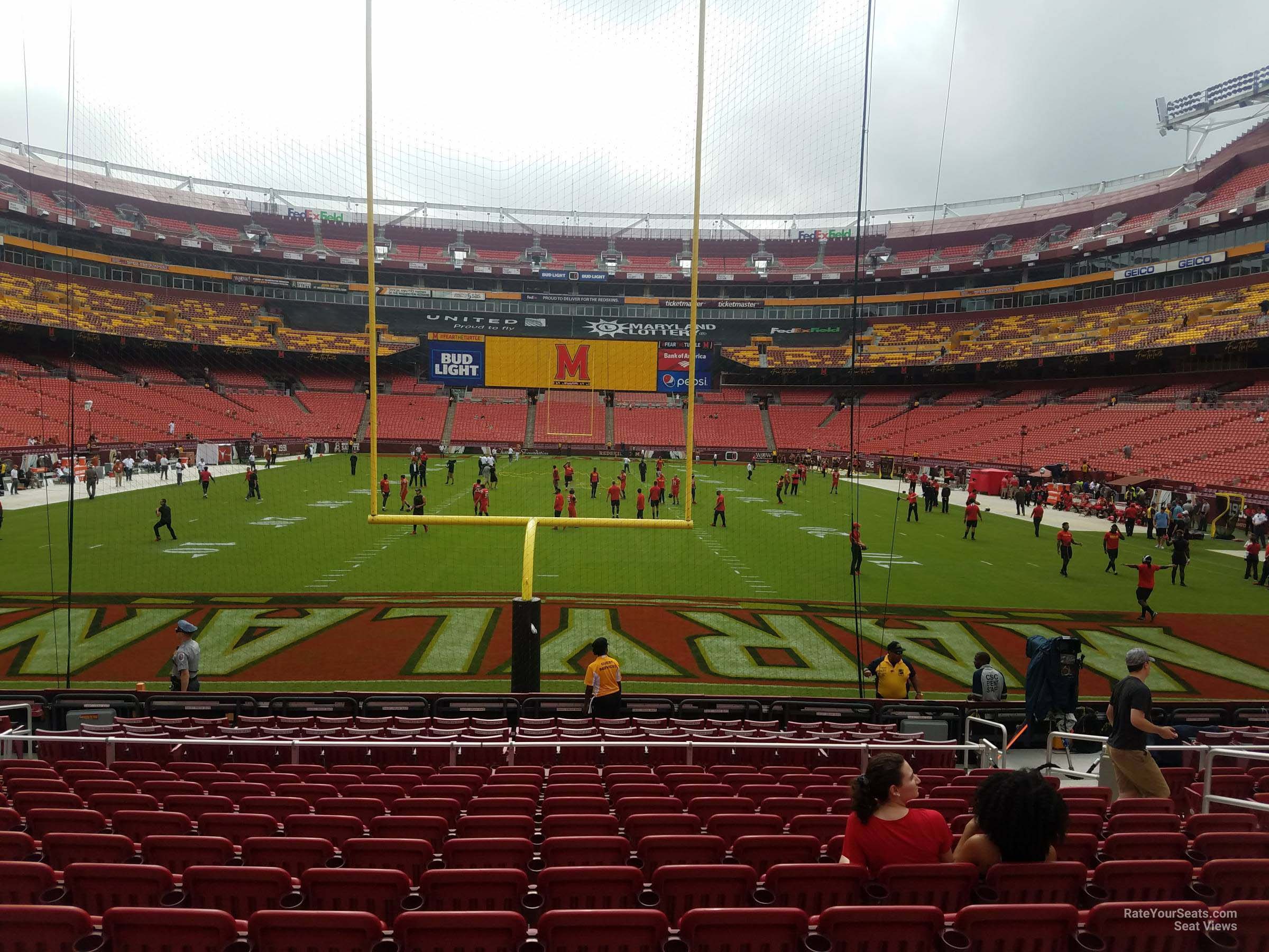 section 111, row 13 seat view  - fedexfield