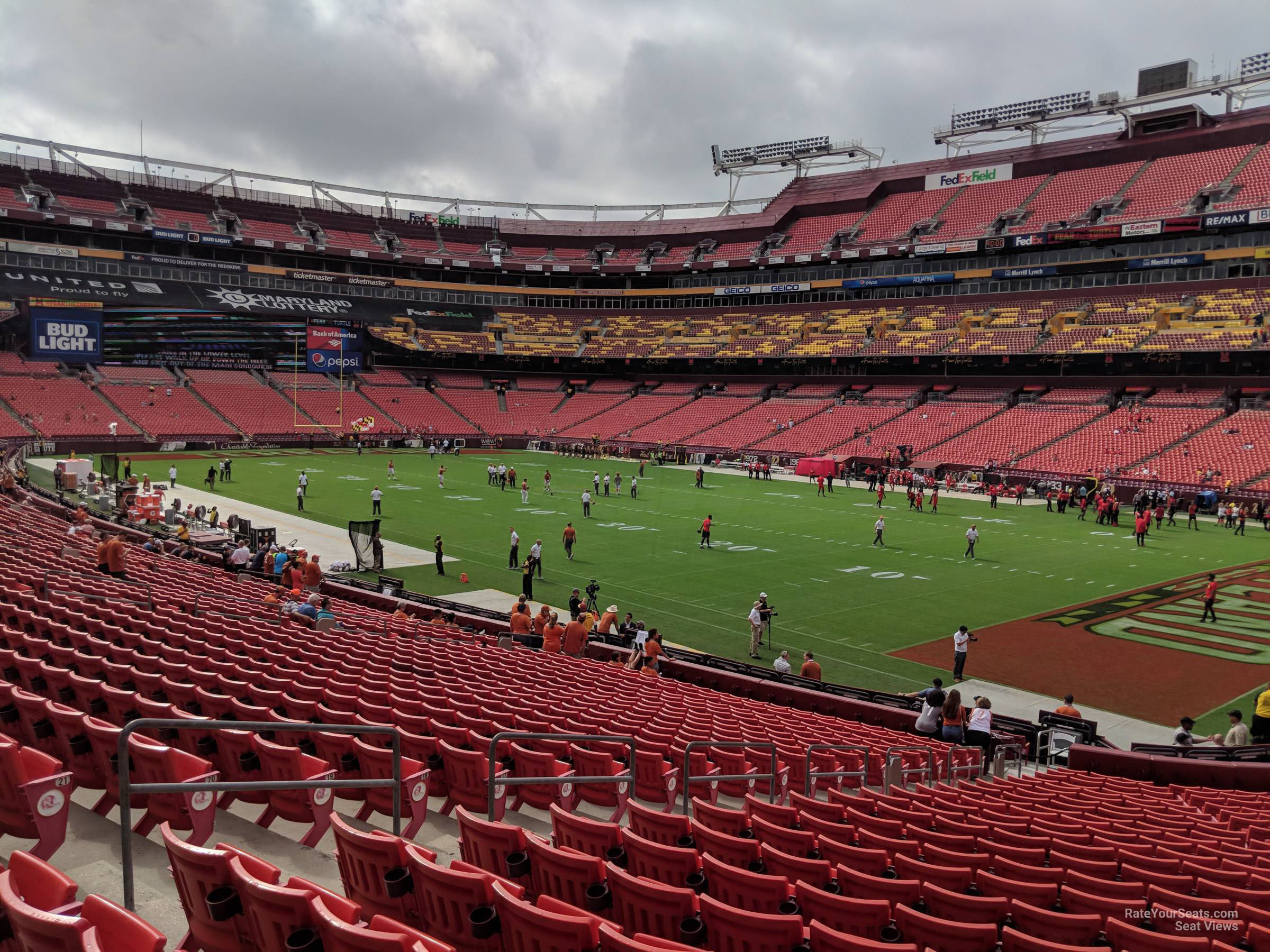section 116, row 25 seat view  - fedexfield