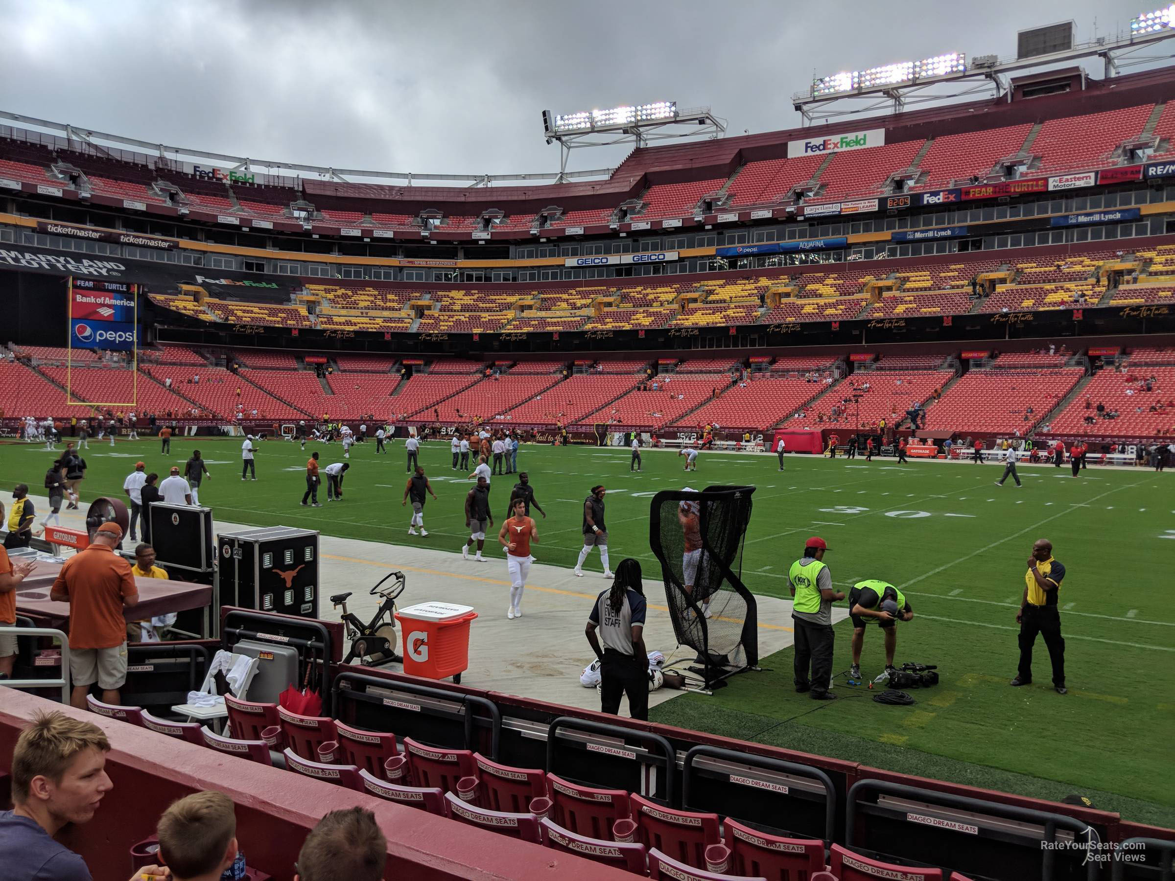 section 119, row 4 seat view for football - northwest stadium