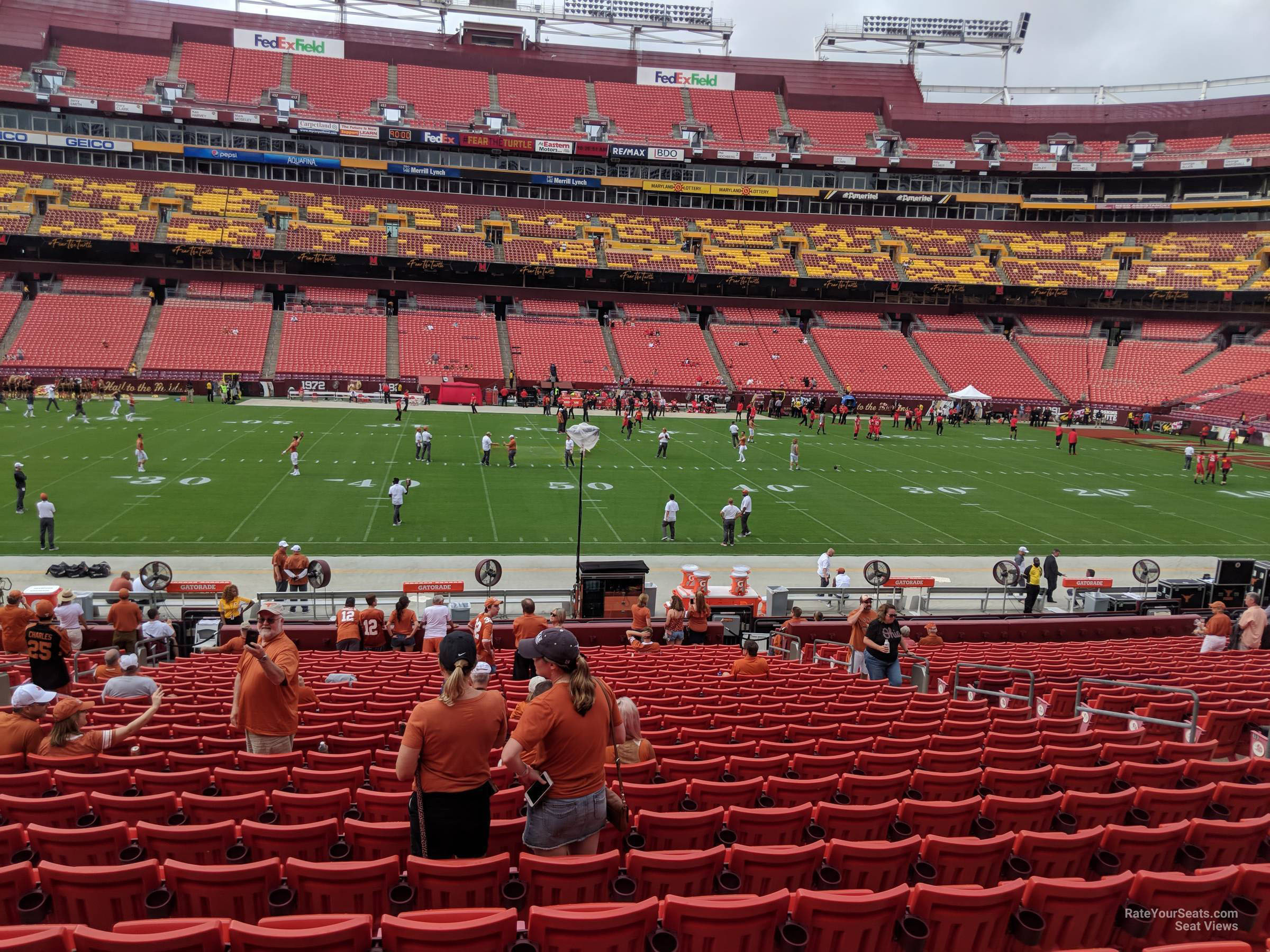 section 122, row 25 seat view  - fedexfield