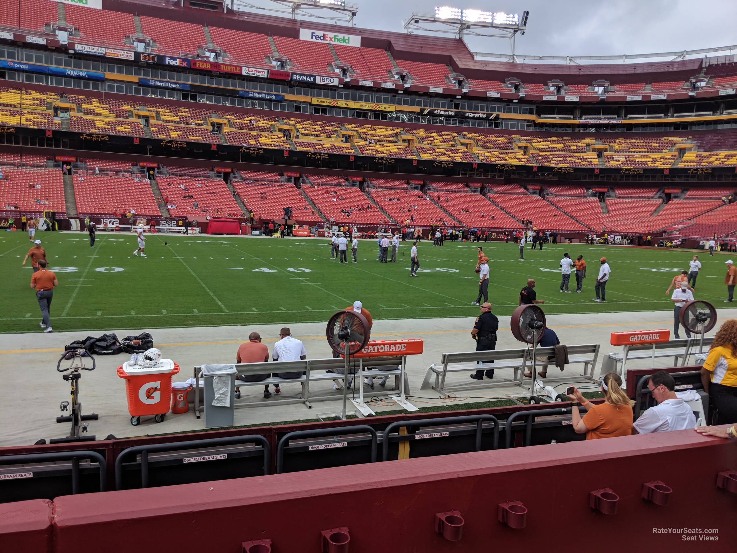 section 123, row 4 seat view  - fedexfield