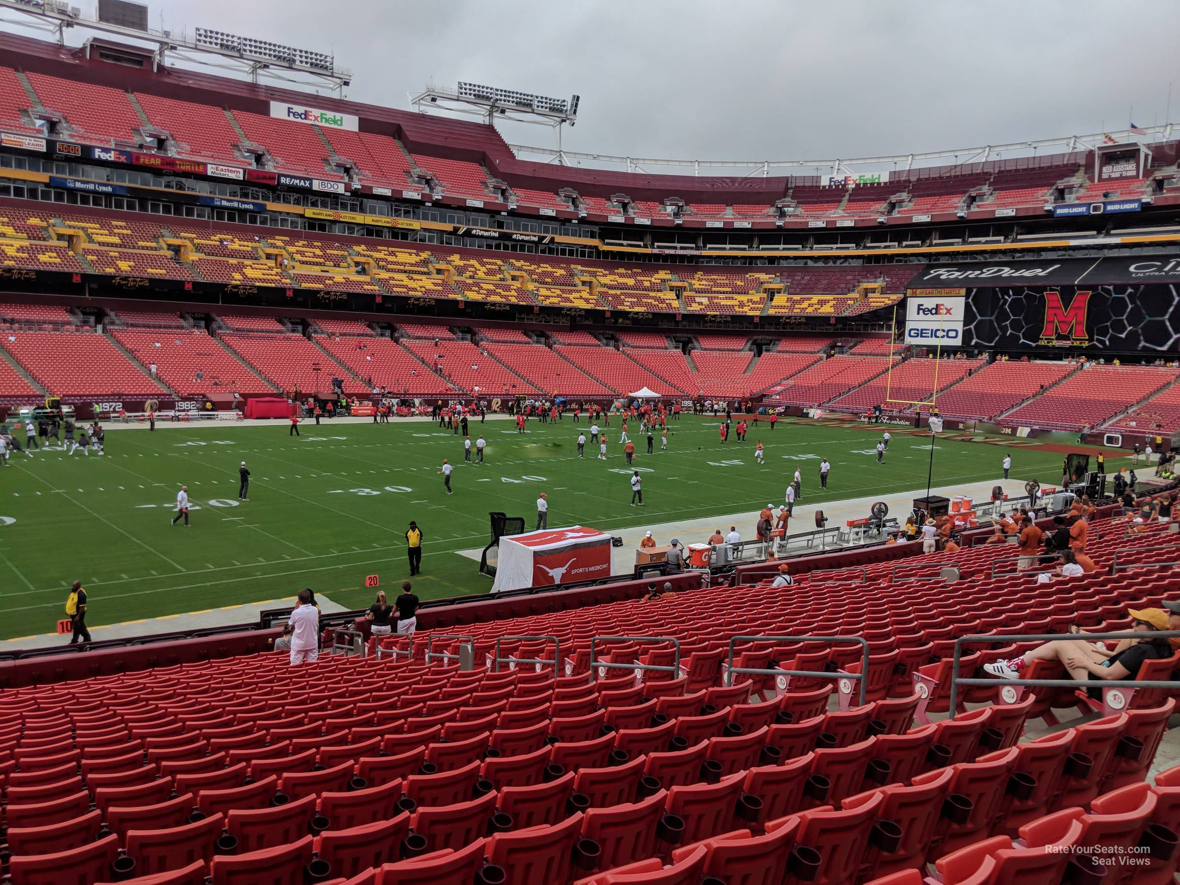 section 125, row 25 seat view  - fedexfield