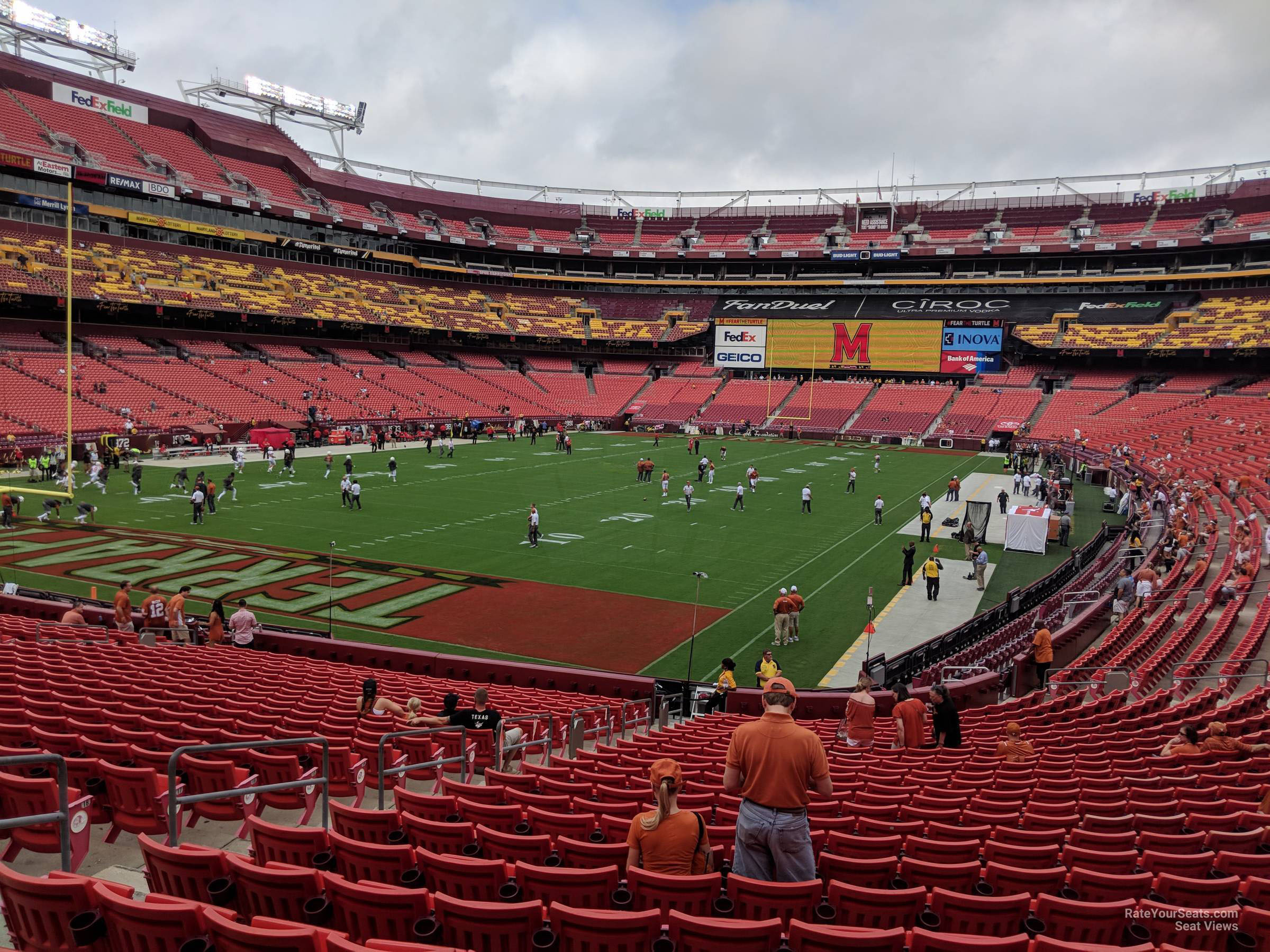 section 129, row 25 seat view  - fedexfield