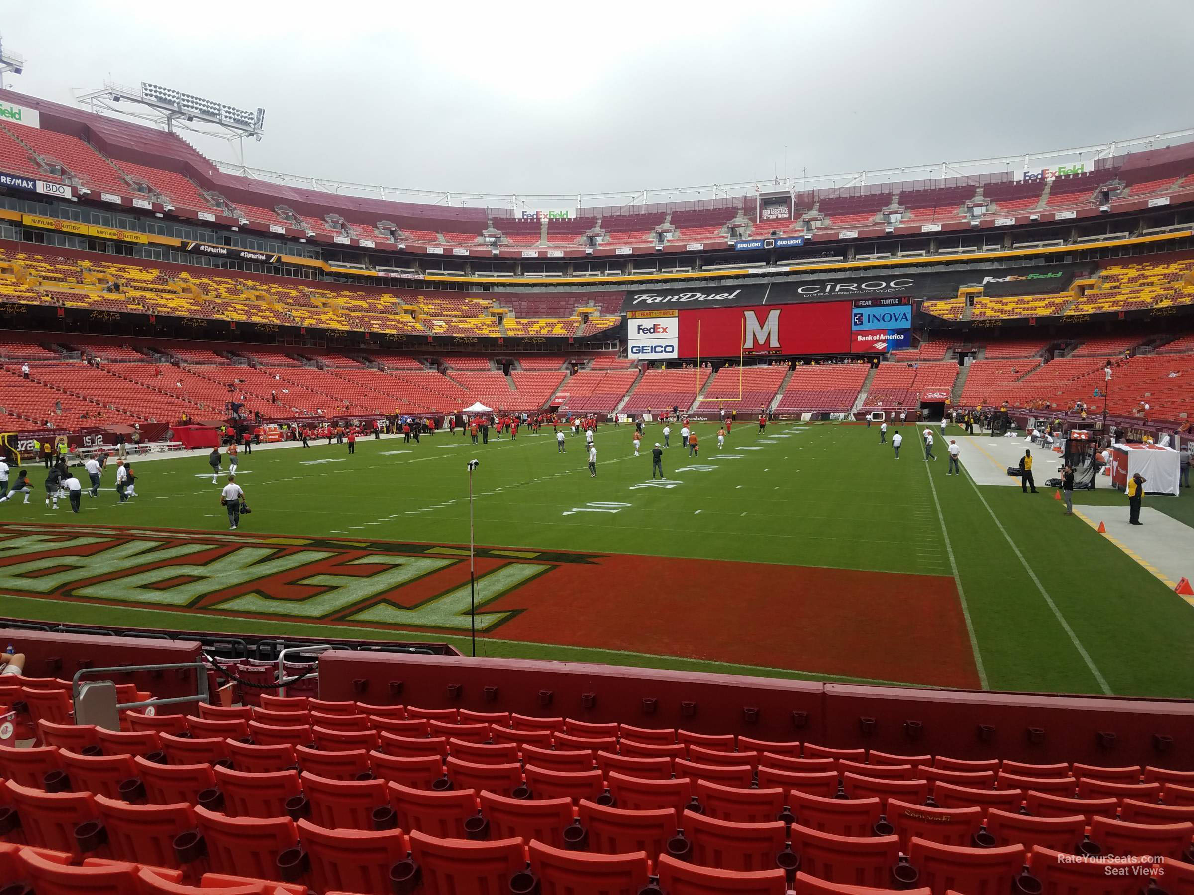 section 130, row 13 seat view  - fedexfield