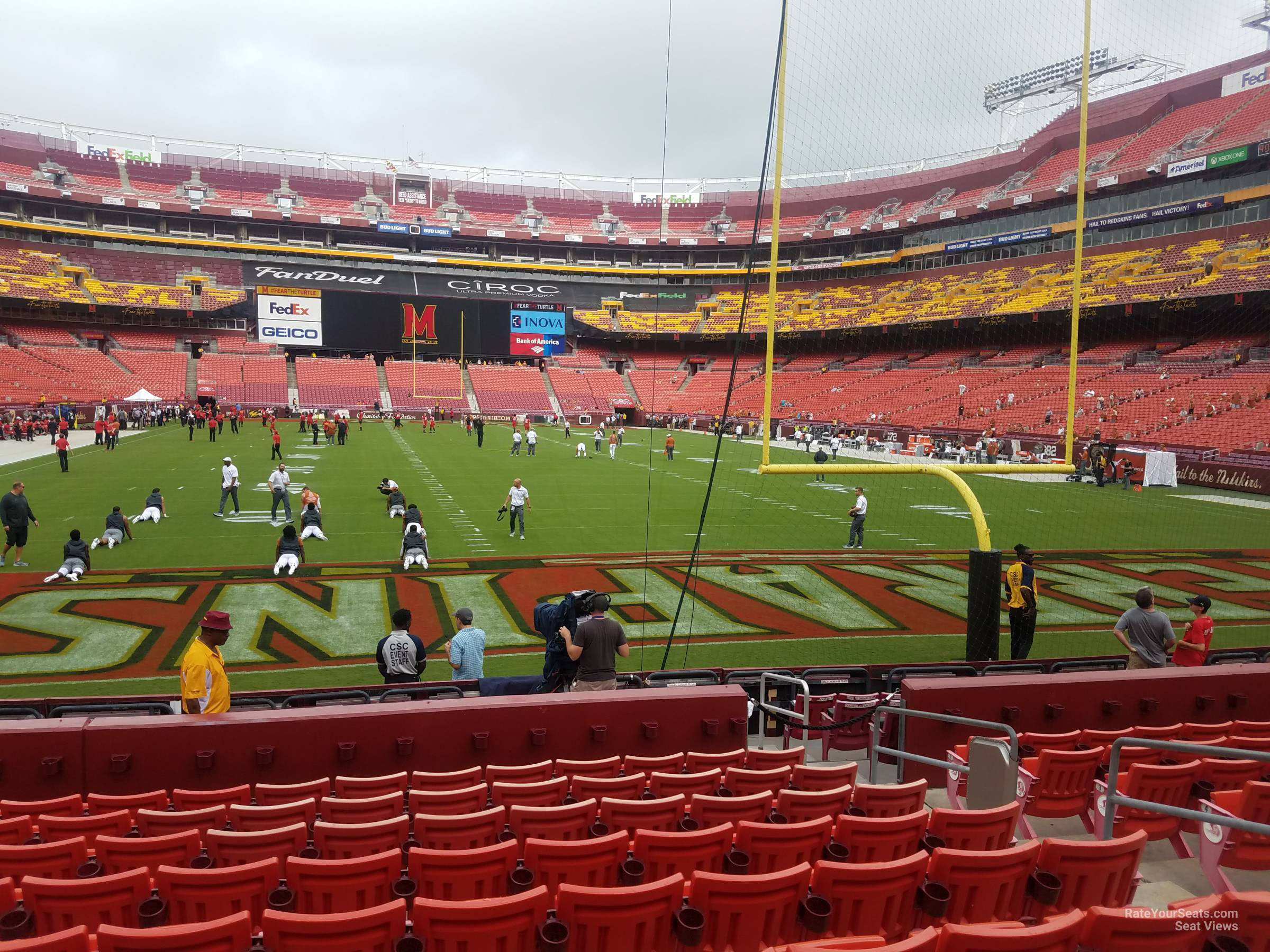 section 133, row 13 seat view  - fedexfield
