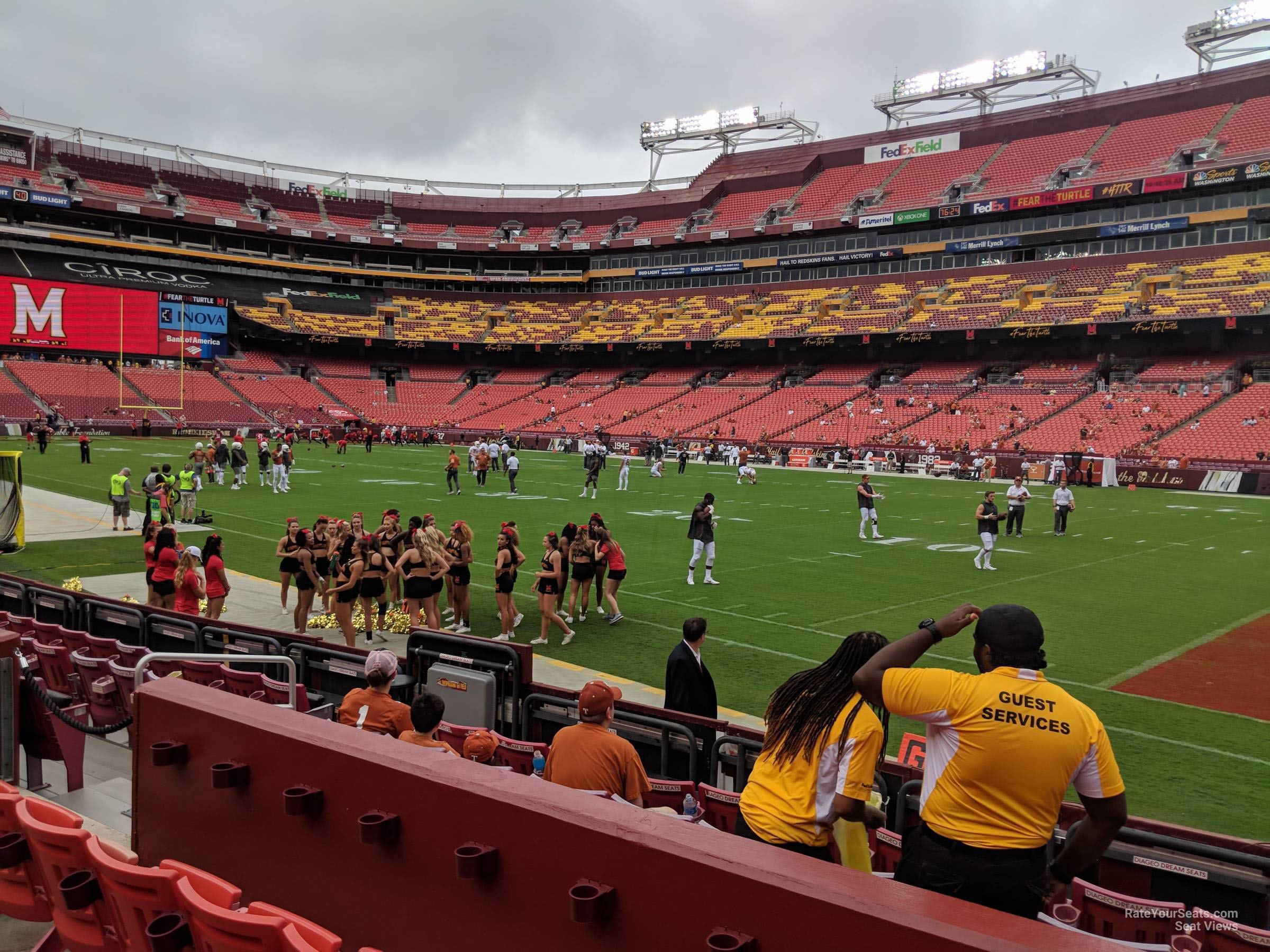 section 138, row 4 seat view  - fedexfield