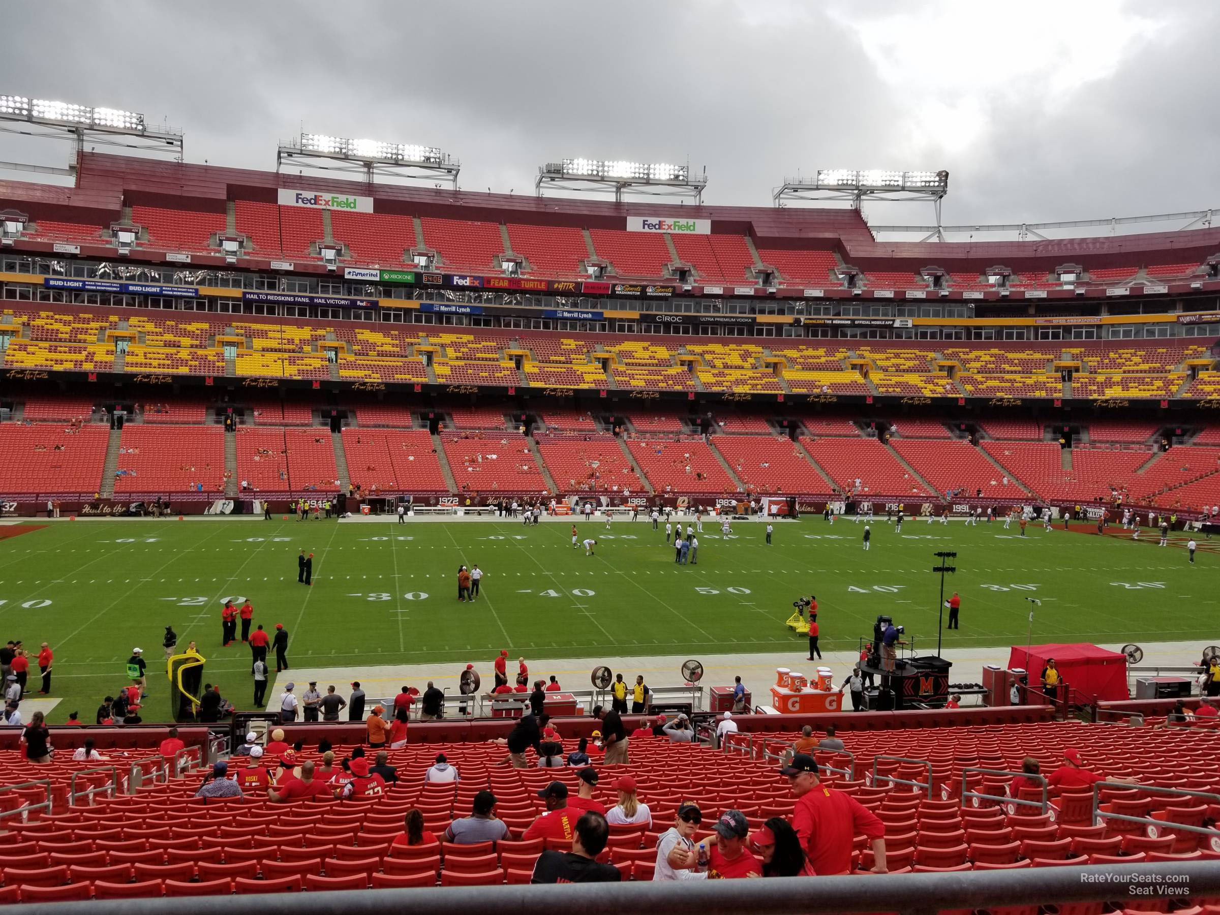 section 203, row 1 seat view  - fedexfield