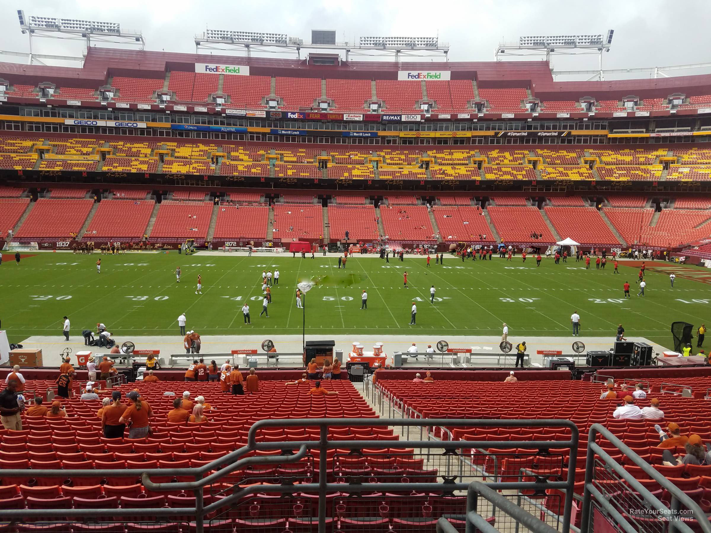 section 222, row 4 seat view  - fedexfield