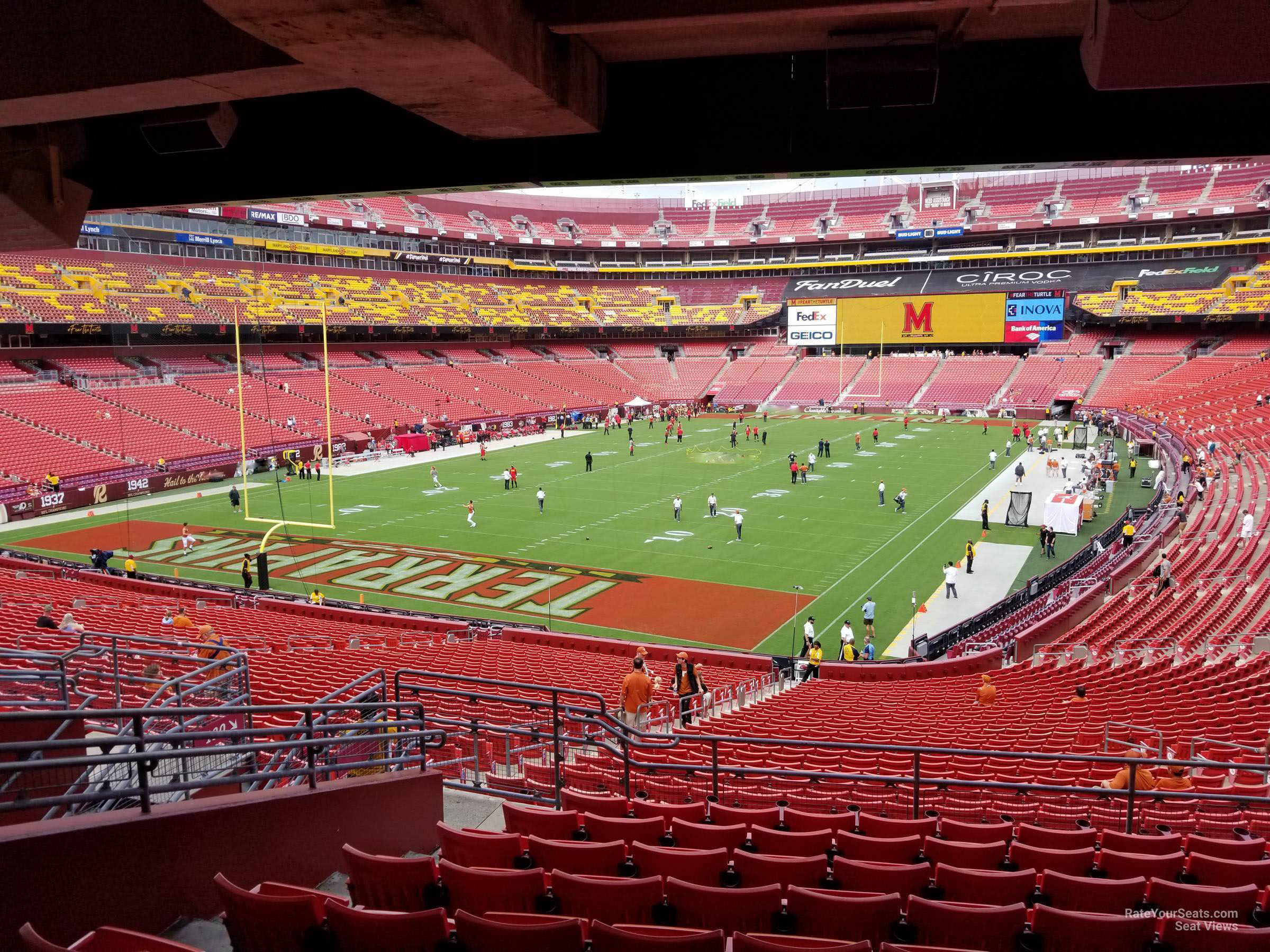 section 229, row 10 seat view  - fedexfield