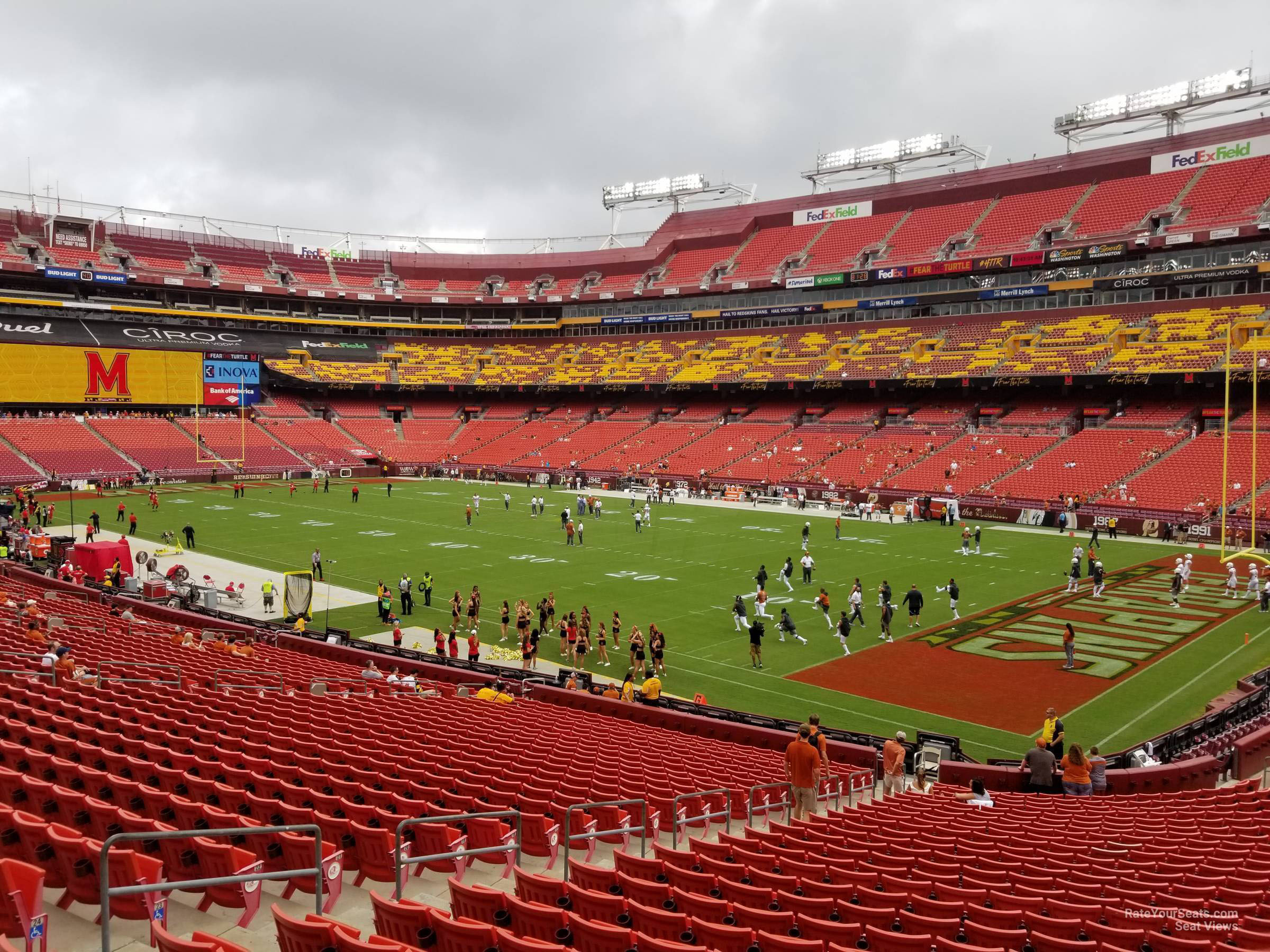 section 237, row 1 seat view  - fedexfield