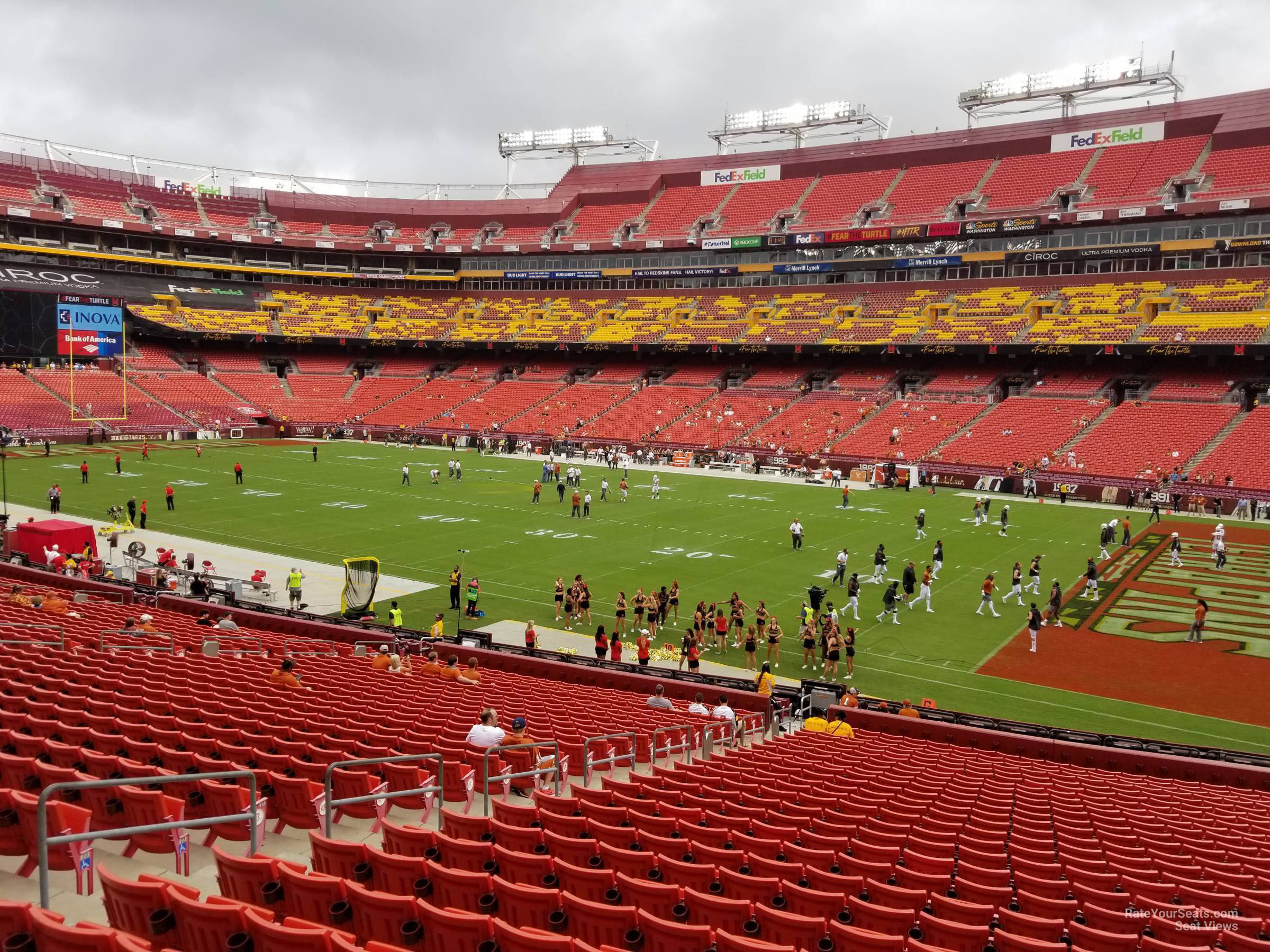 section 238, row 1 seat view  - fedexfield