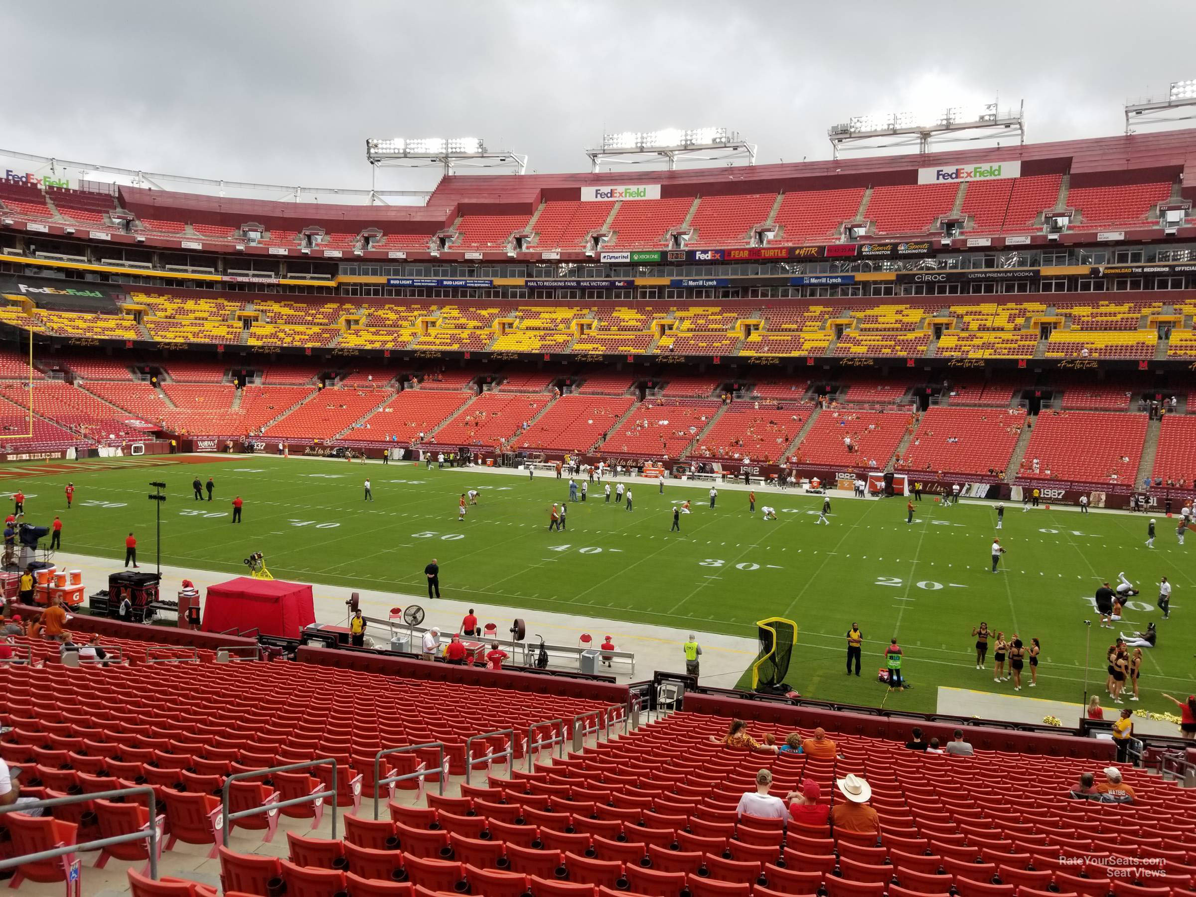 section 240, row 1 seat view  - fedexfield
