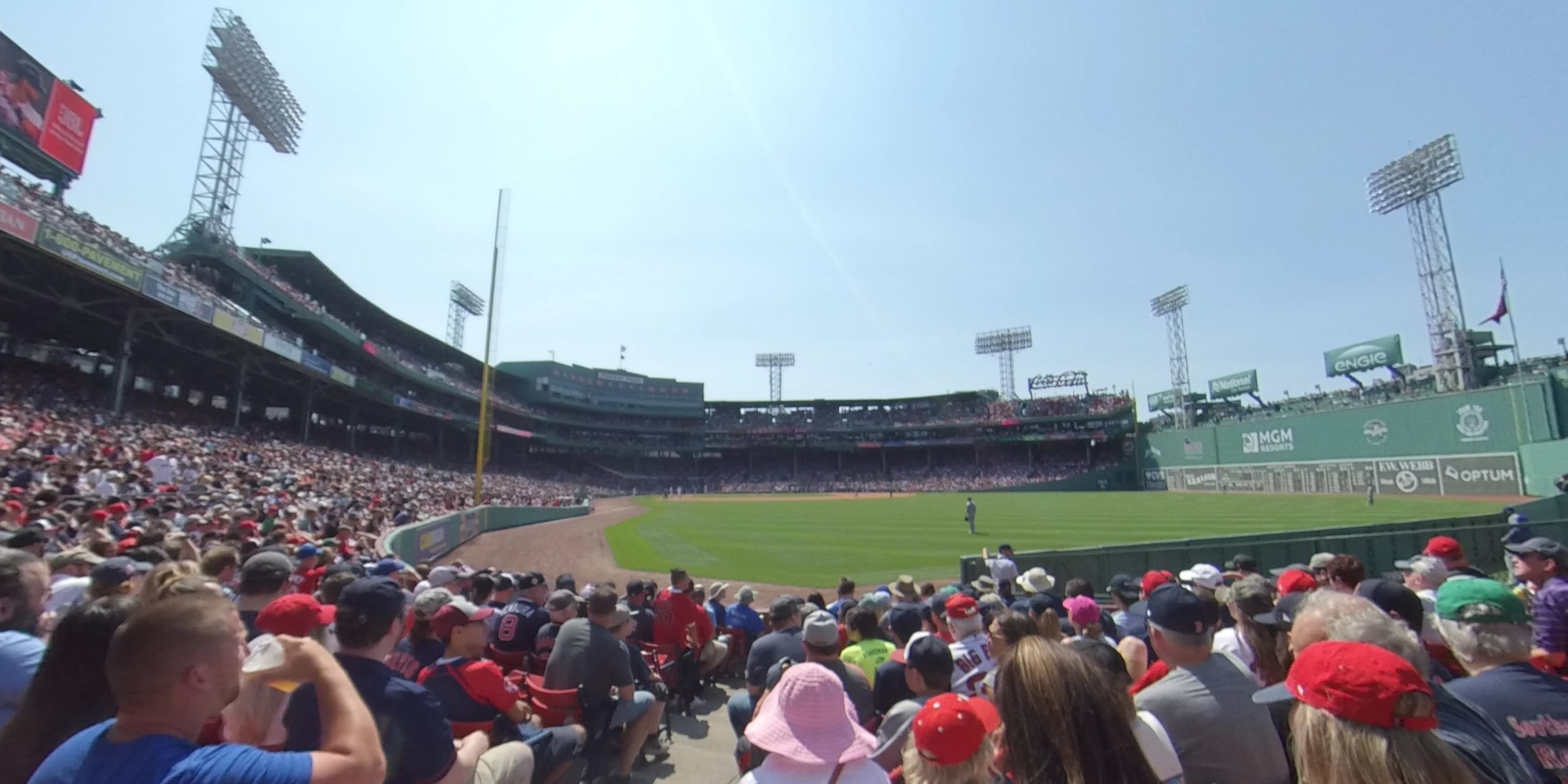 field box 1 panoramic seat view  for baseball - fenway park
