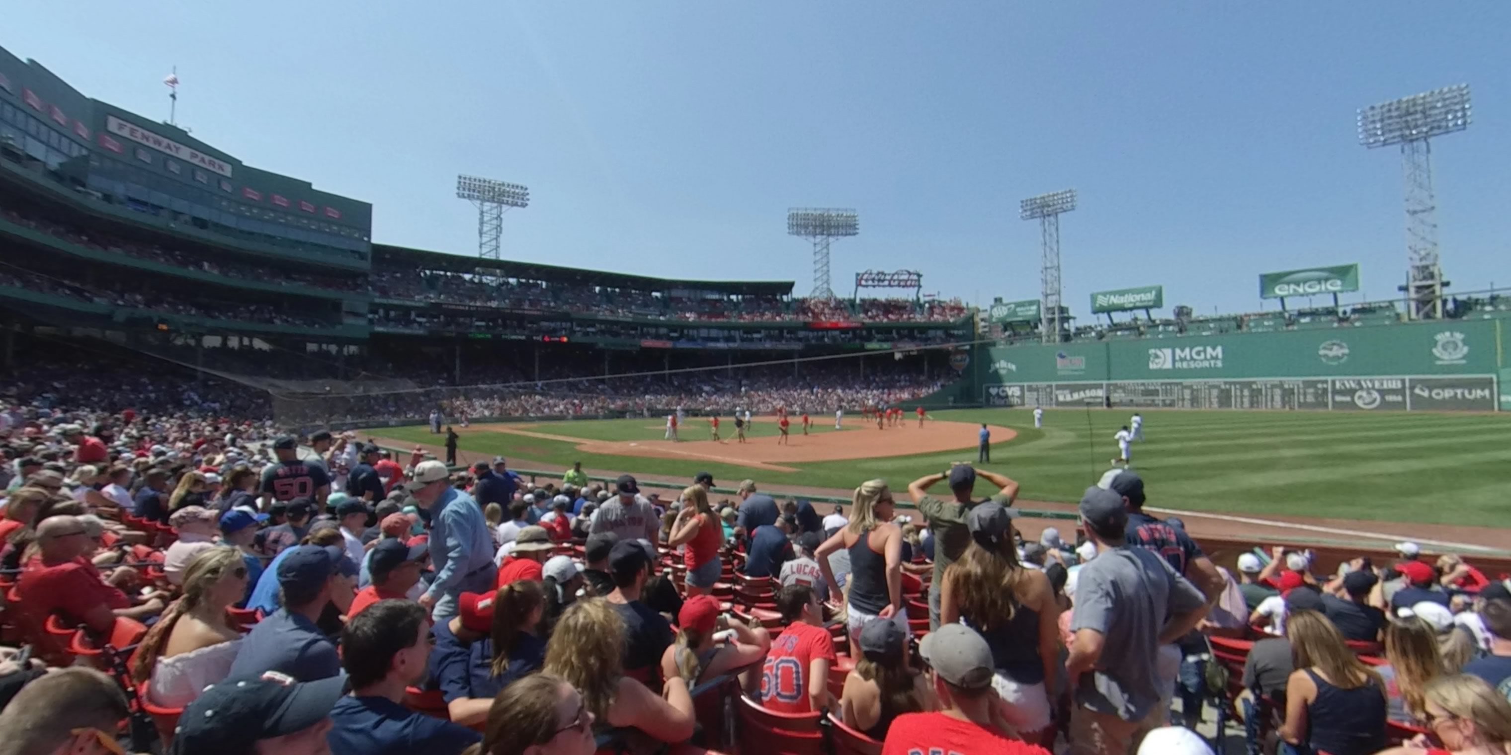 field box 11 panoramic seat view  for baseball - fenway park
