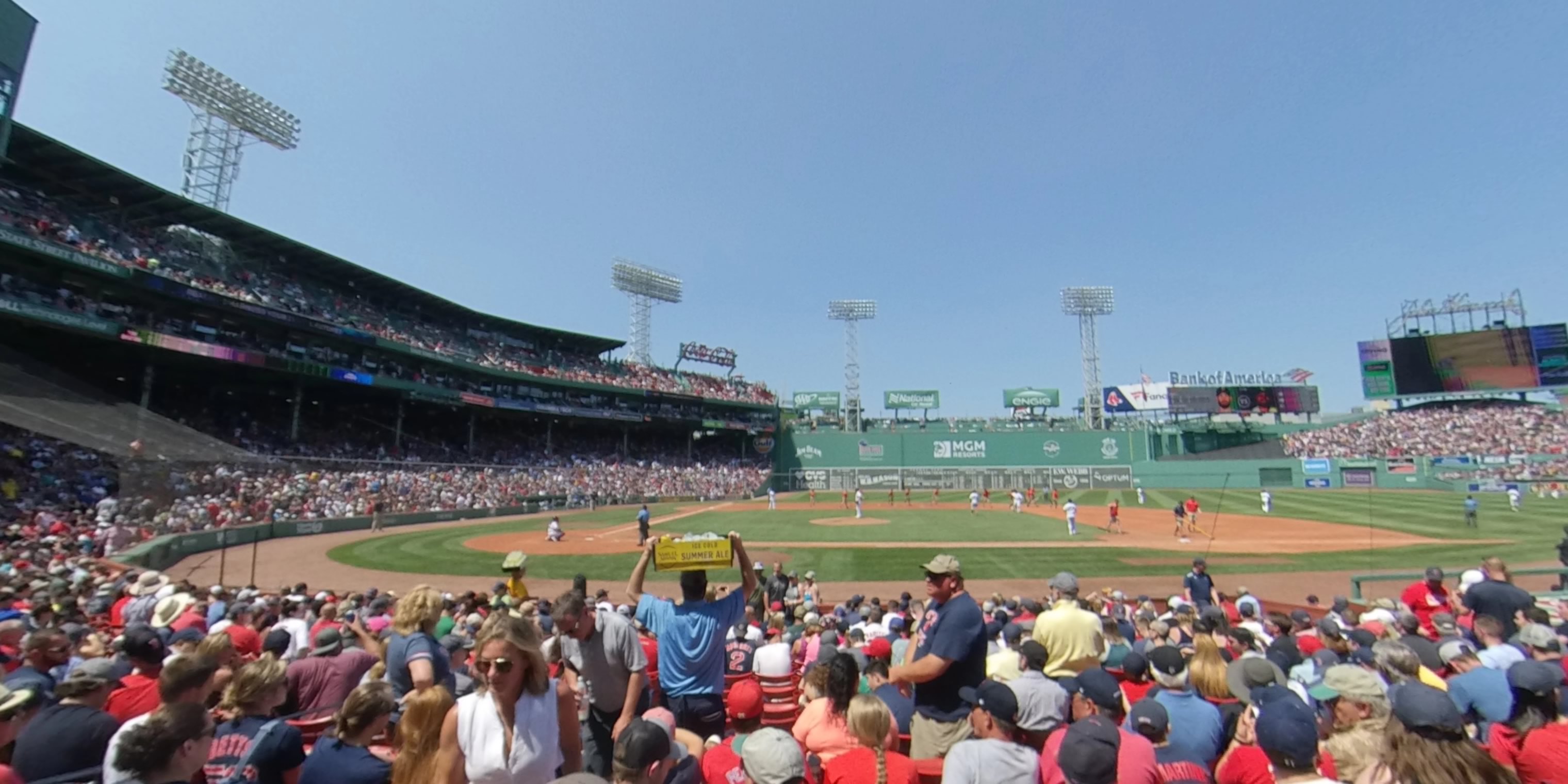 field box 32 panoramic seat view  for baseball - fenway park
