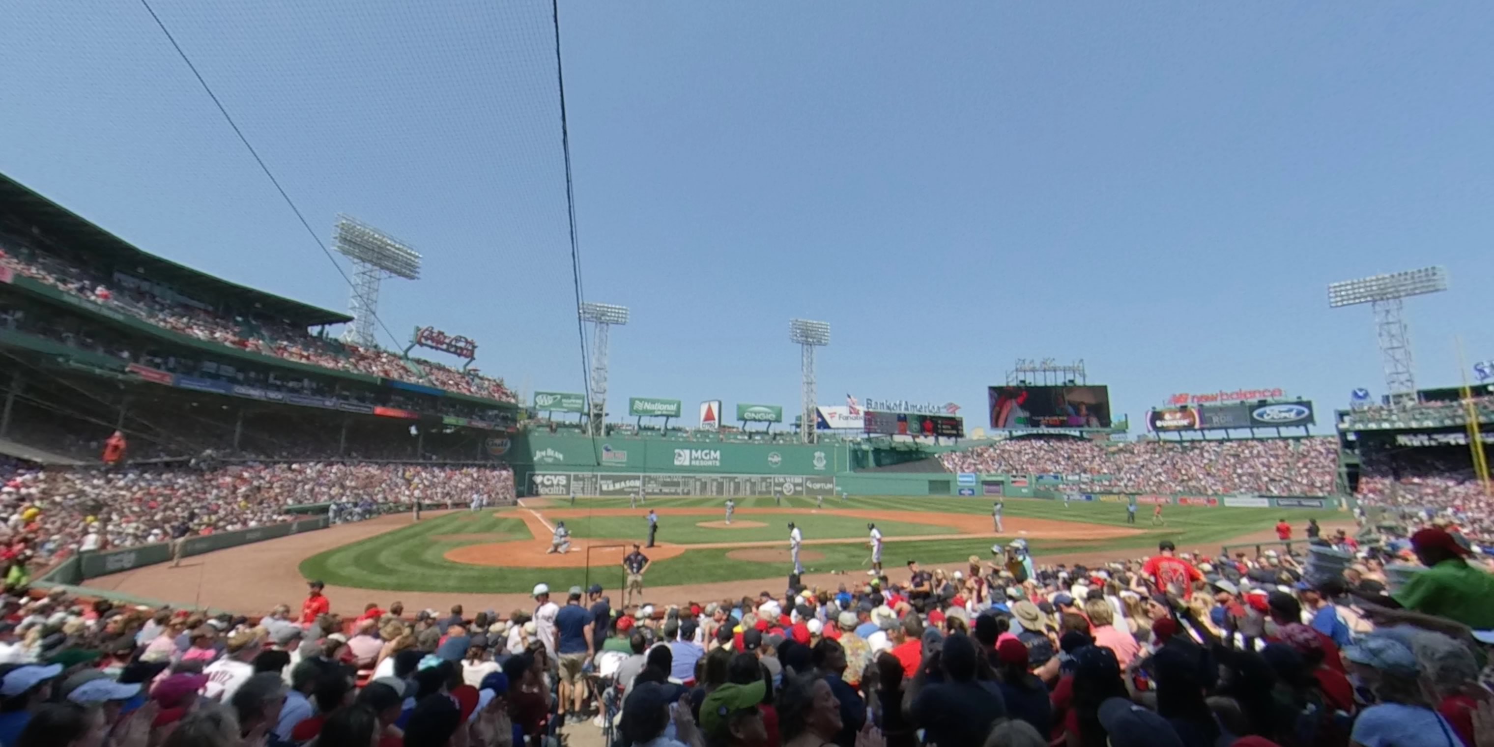 field box 38 panoramic seat view  for baseball - fenway park