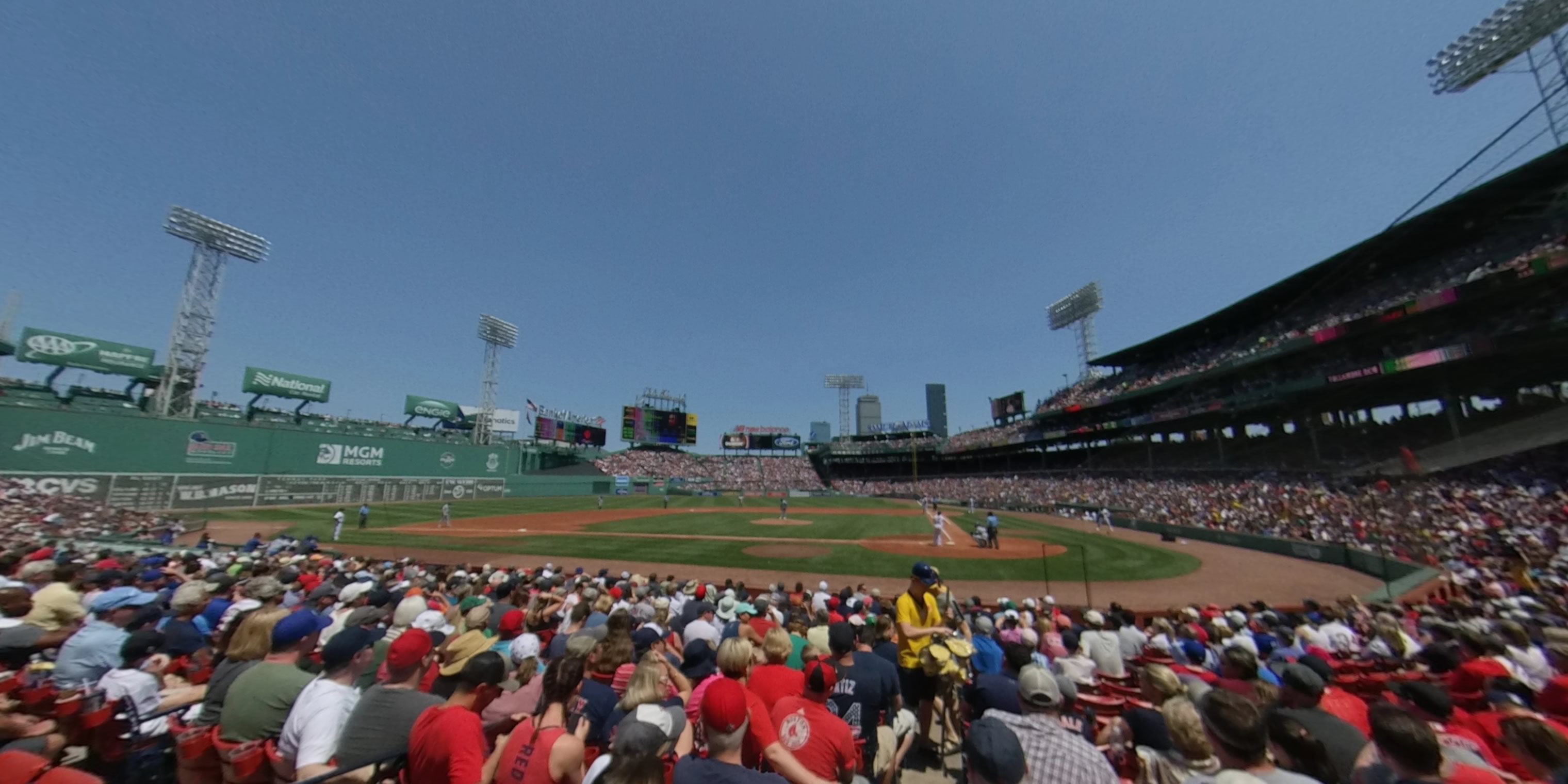 field box 52 panoramic seat view  for baseball - fenway park