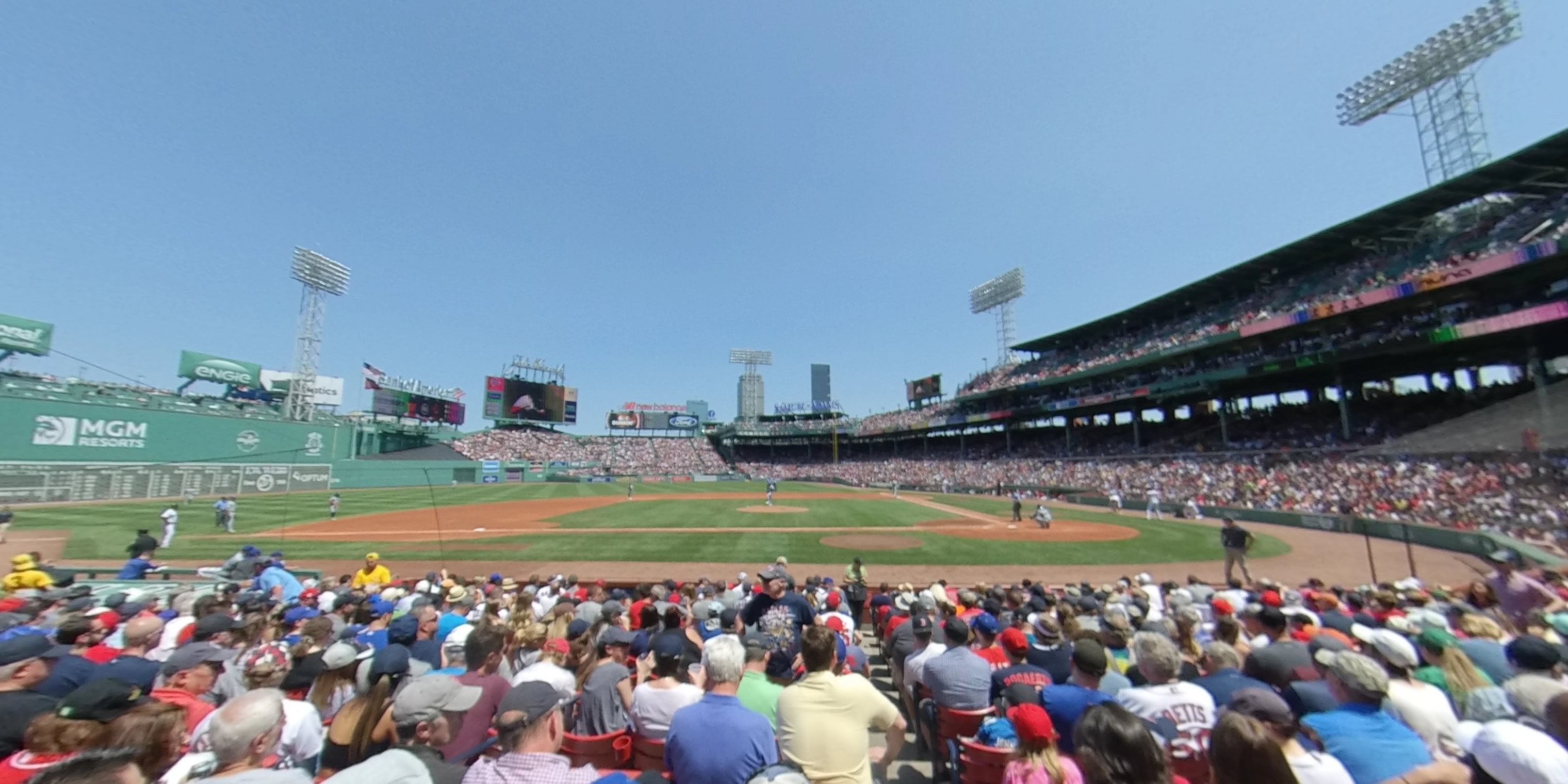 field box 56 panoramic seat view  for baseball - fenway park