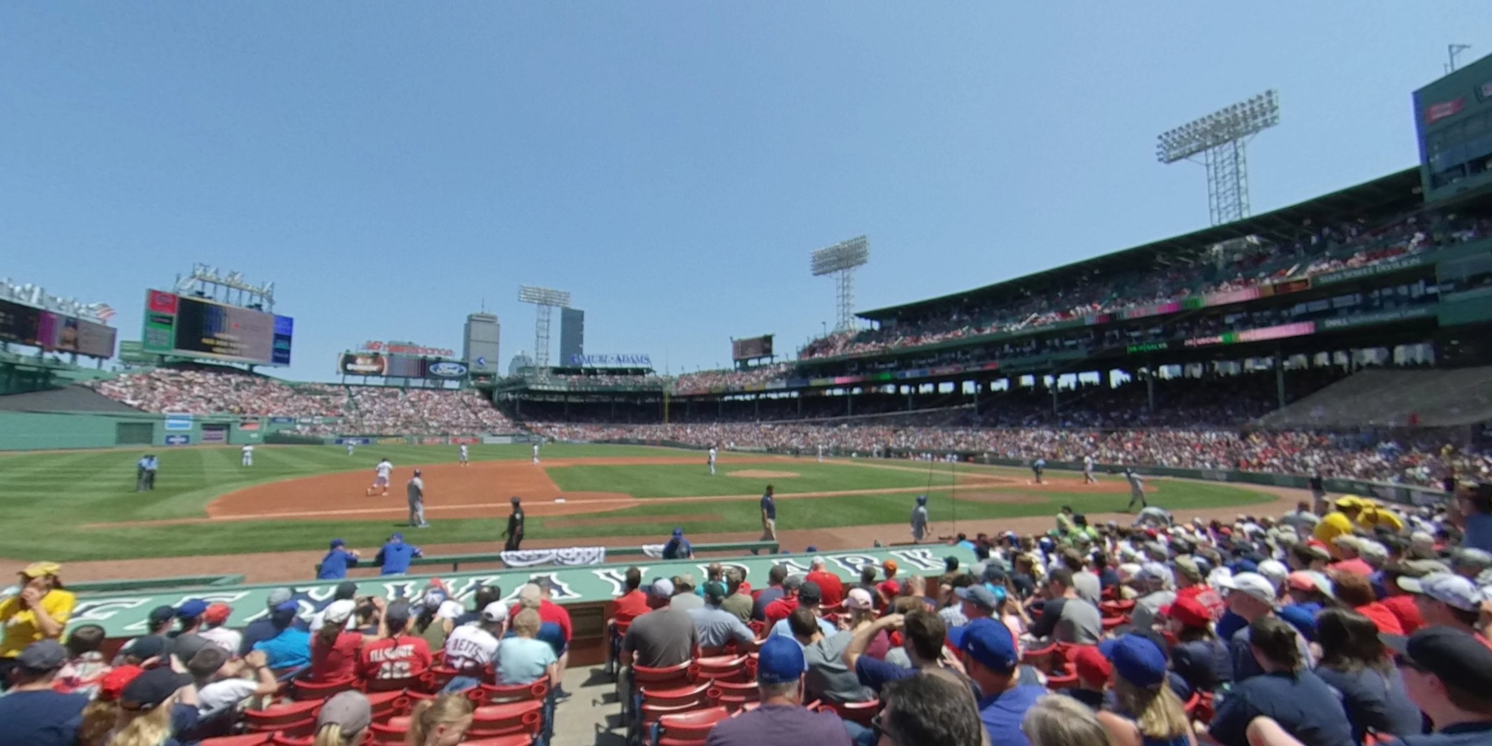 field box 63 panoramic seat view  for baseball - fenway park