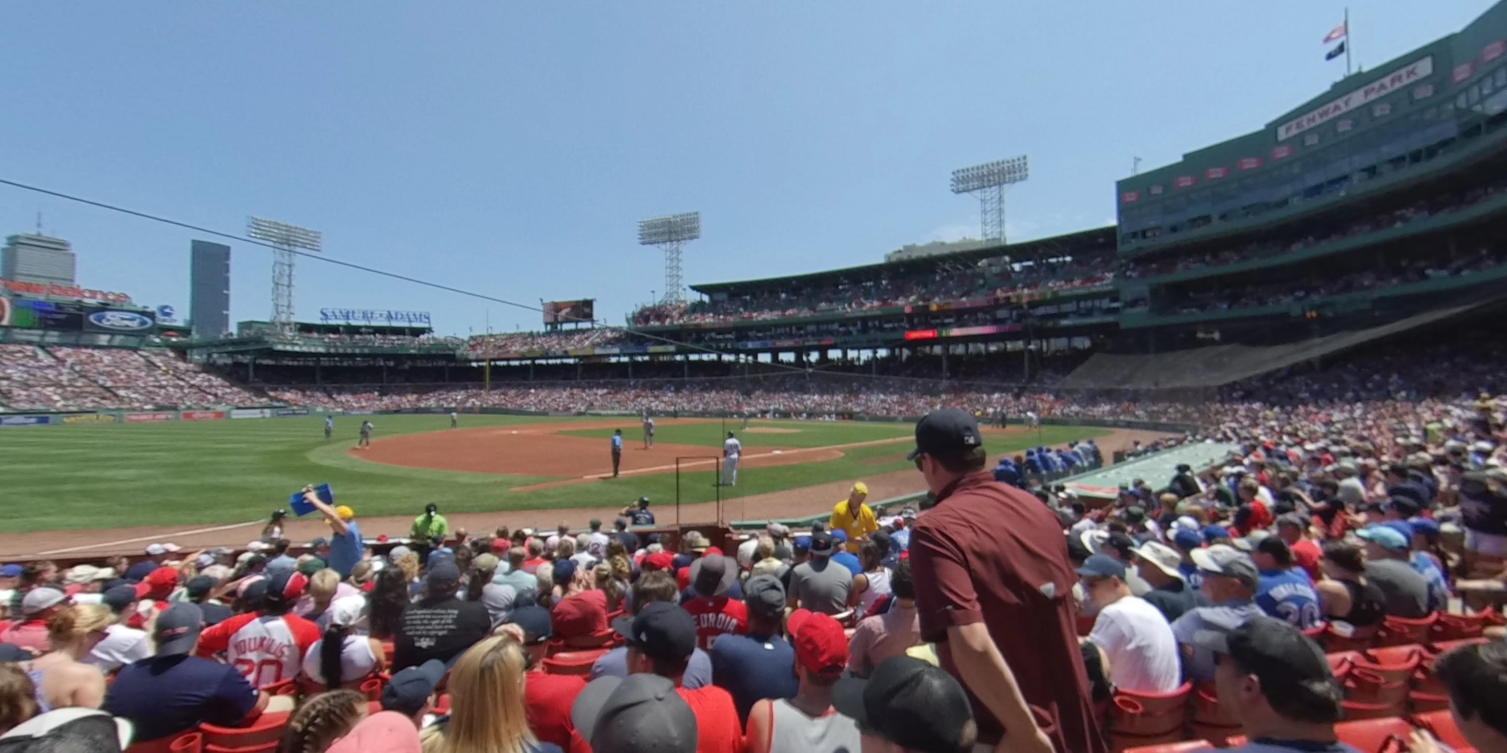 field box 71 panoramic seat view  for baseball - fenway park