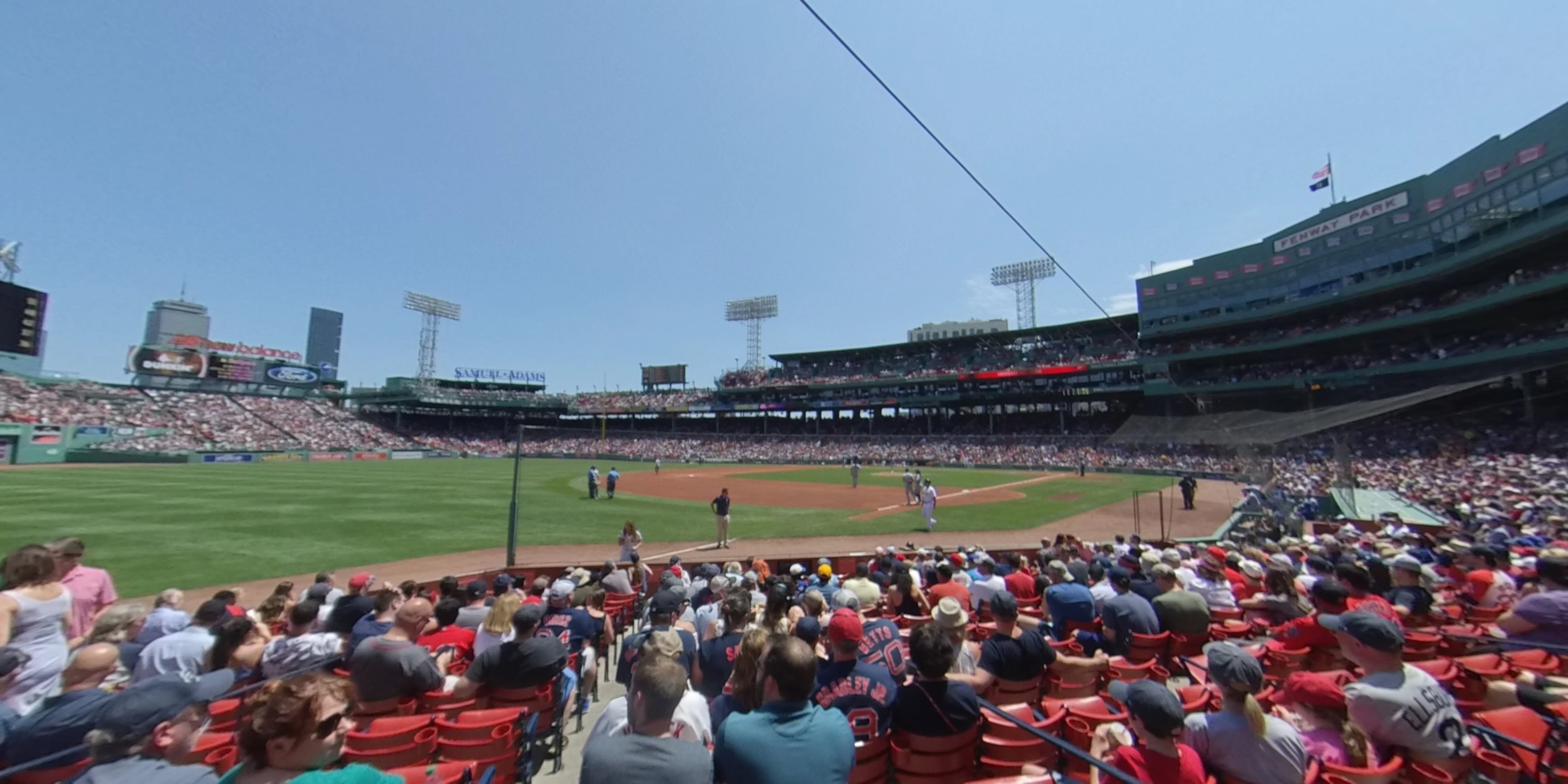 field box 77 panoramic seat view  for baseball - fenway park