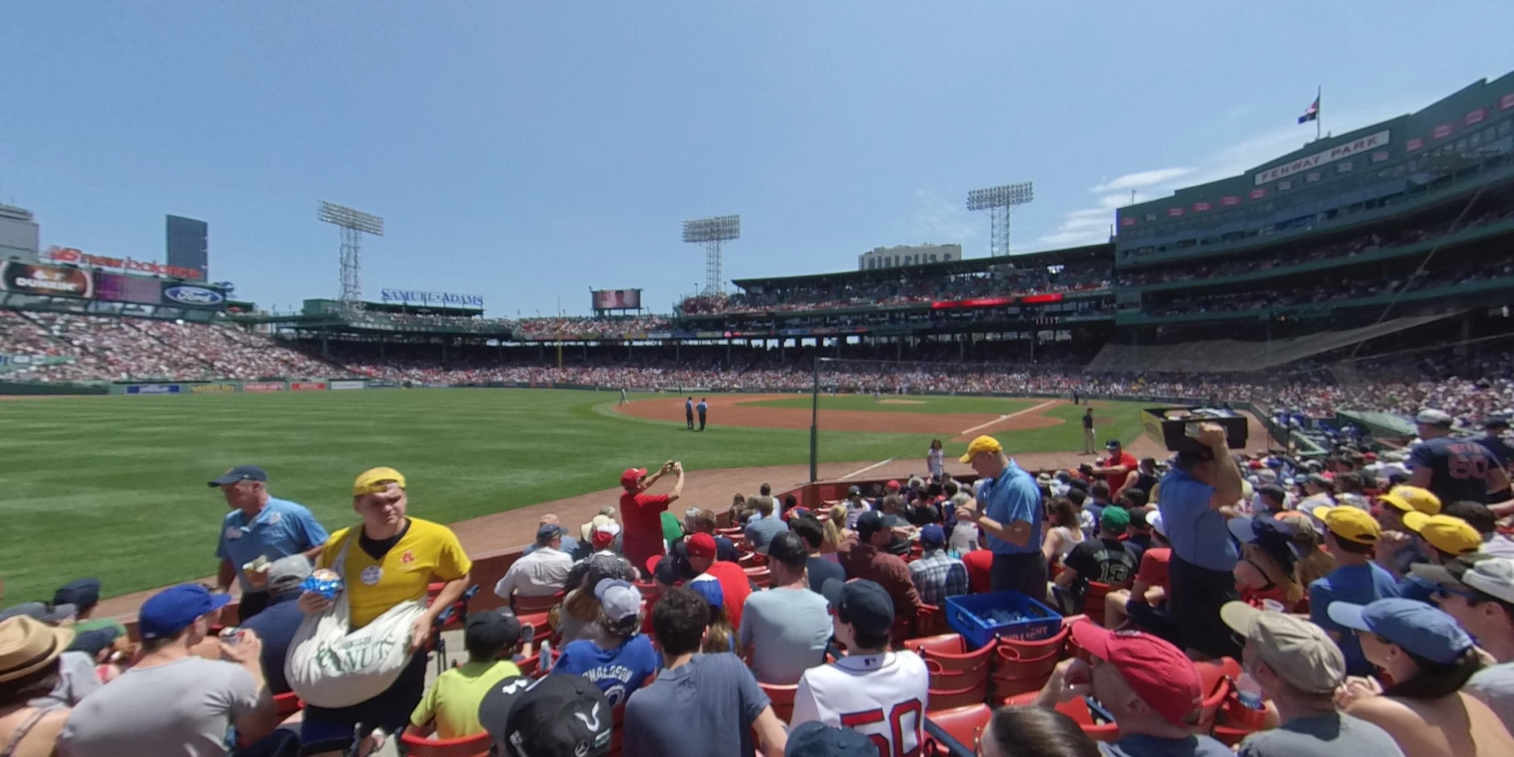 field box 81 panoramic seat view  for baseball - fenway park