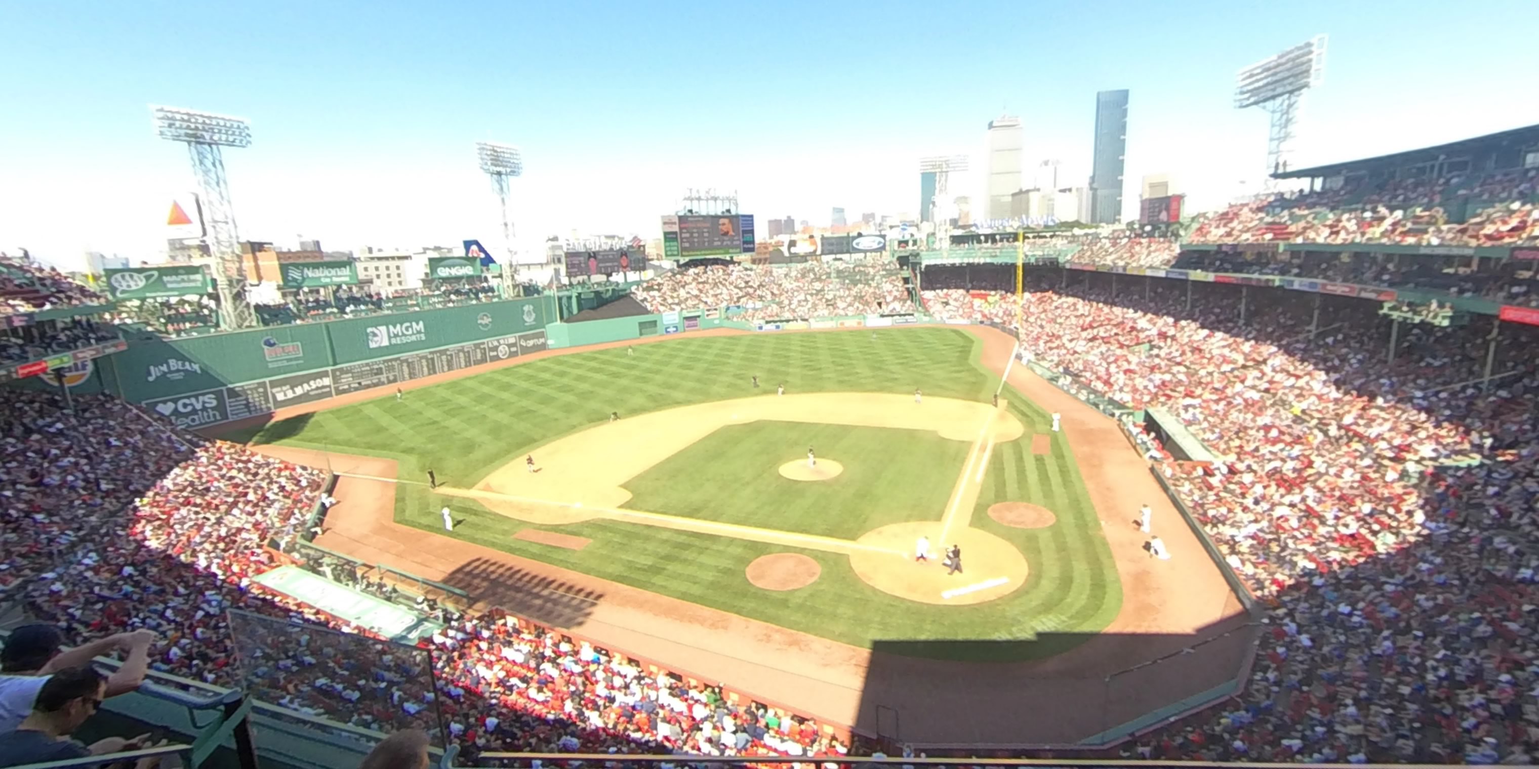 home plate pavilion club 5 panoramic seat view  for baseball - fenway park