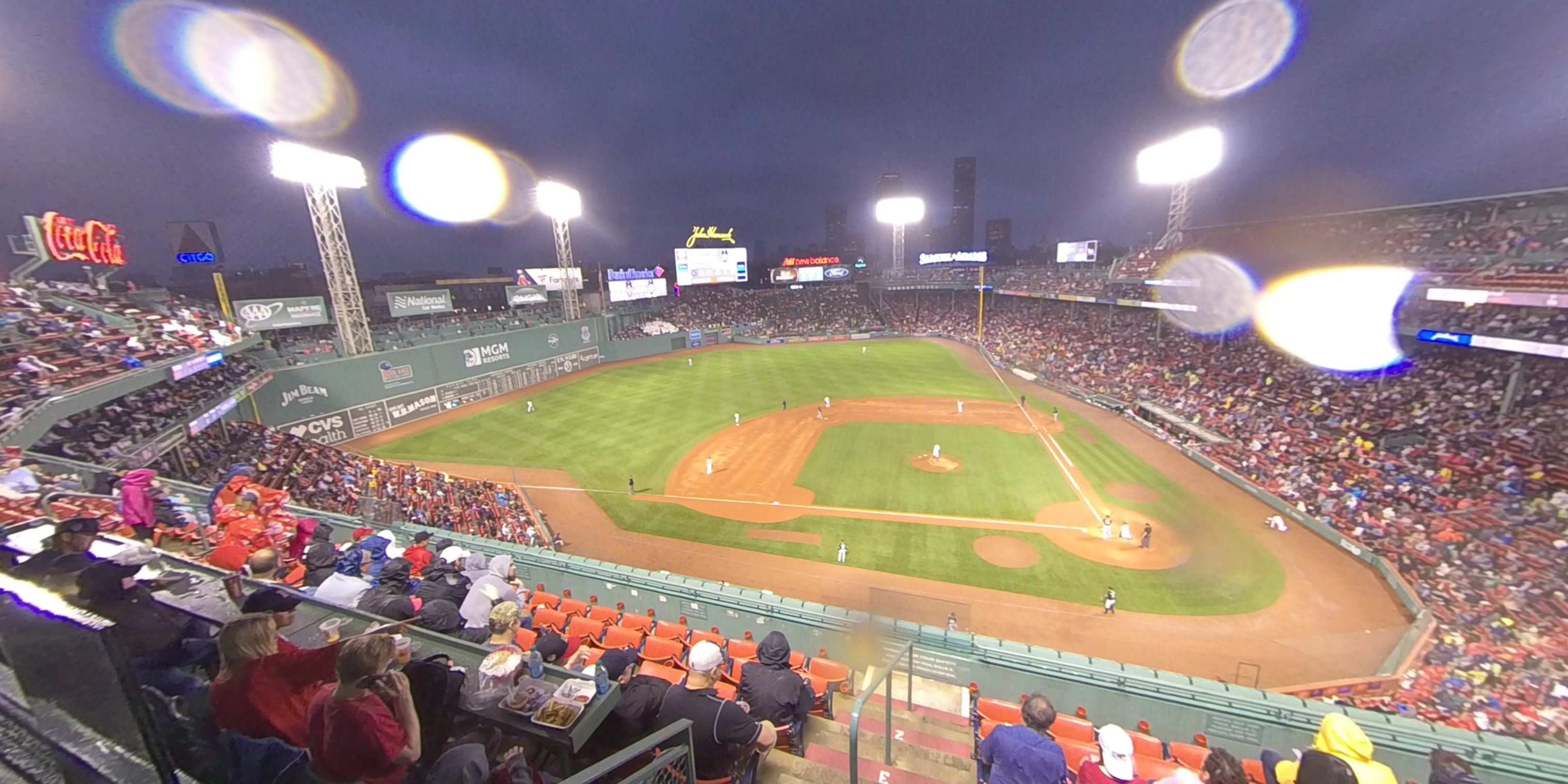state street pavilion club 4 panoramic seat view  for baseball - fenway park