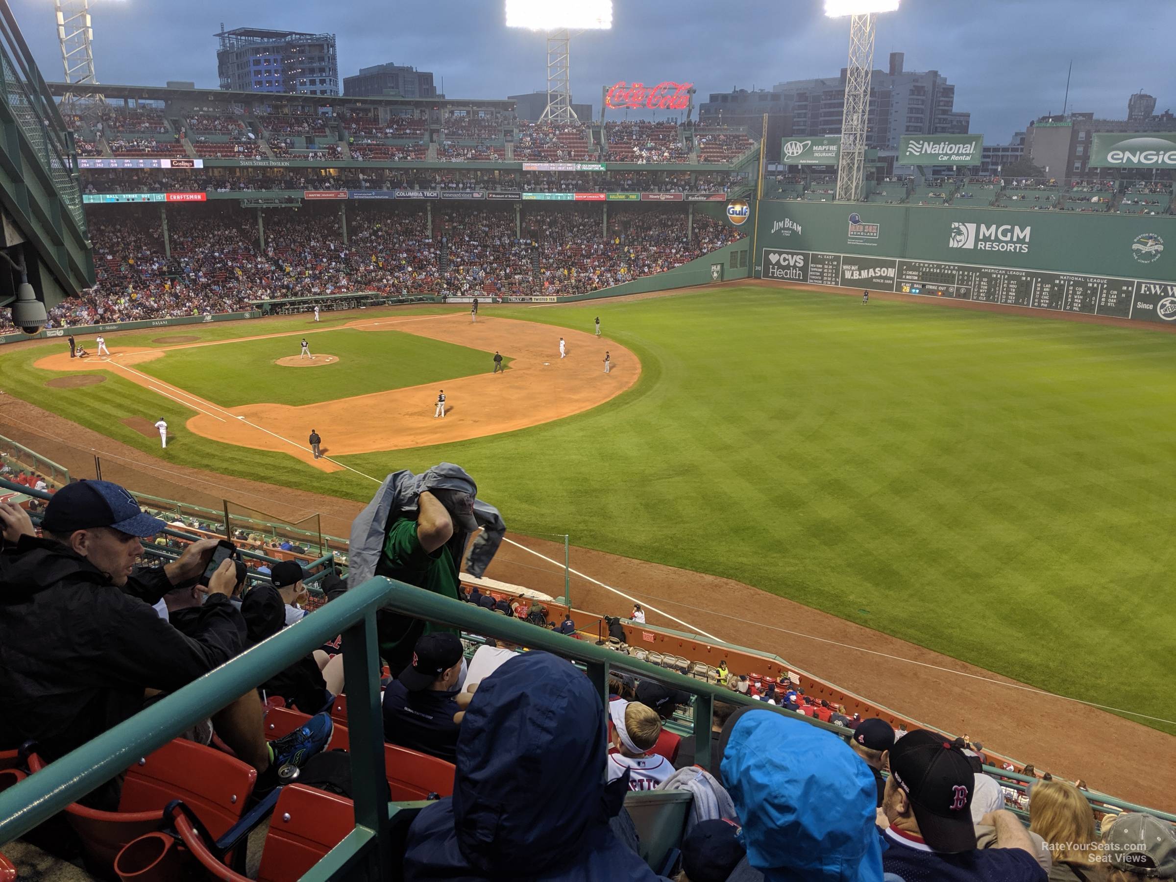 roof box 25 seat view  for baseball - fenway park
