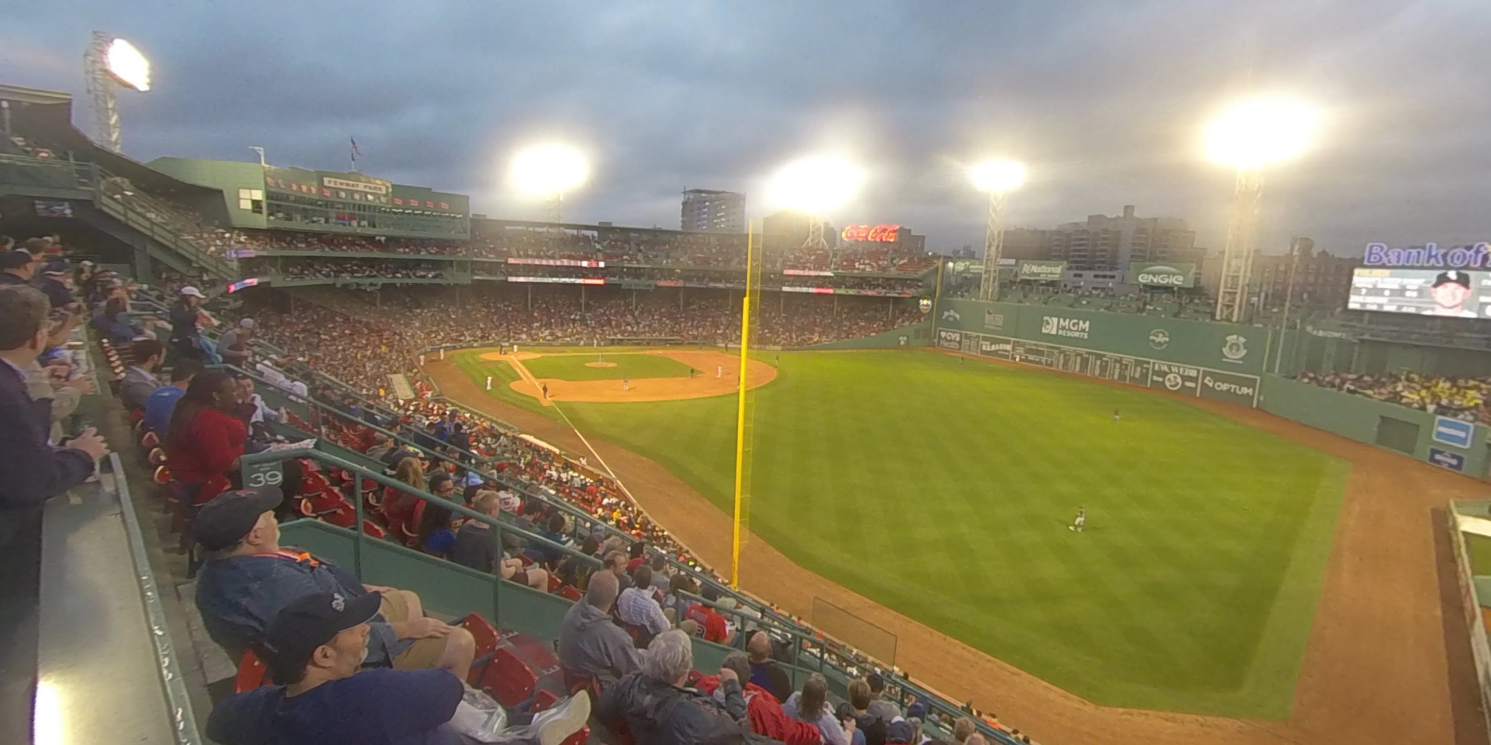 roof box 43 panoramic seat view  for baseball - fenway park