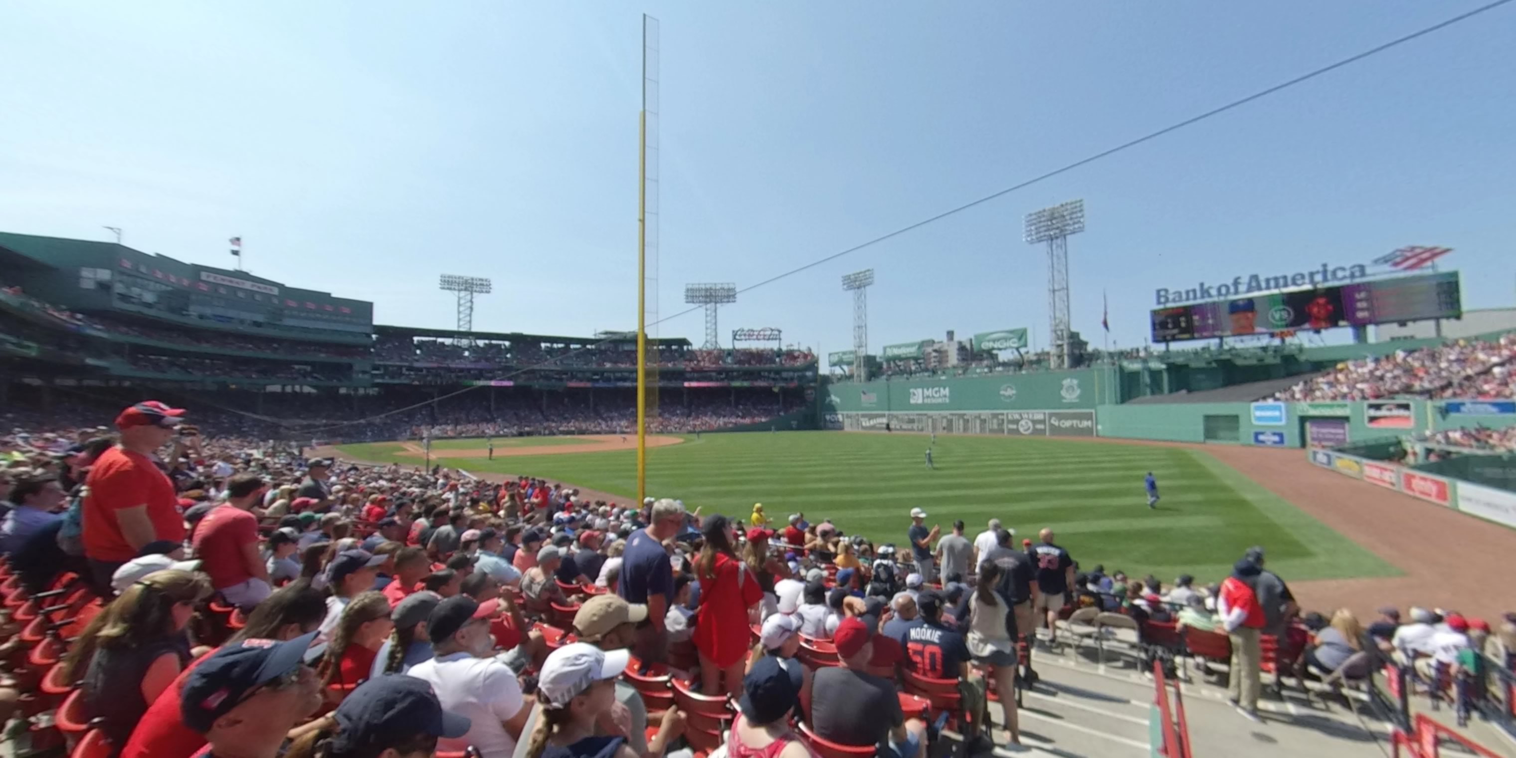 right field box 91 panoramic seat view  for baseball - fenway park