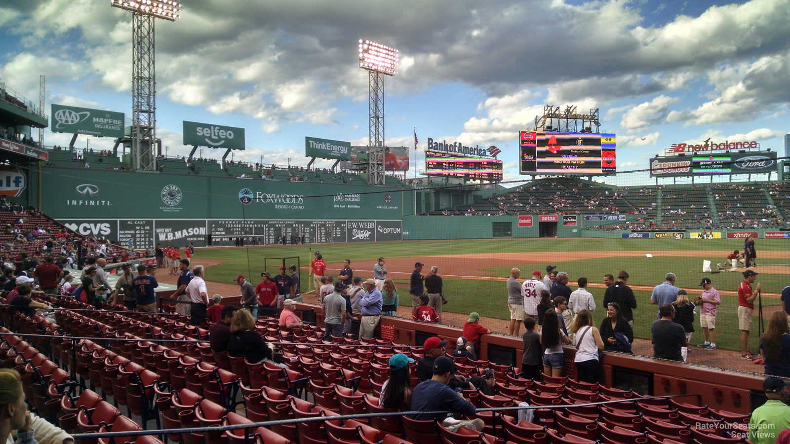 Game Used HUGE 54"x42" 2019 Fenway Park Concert Seating