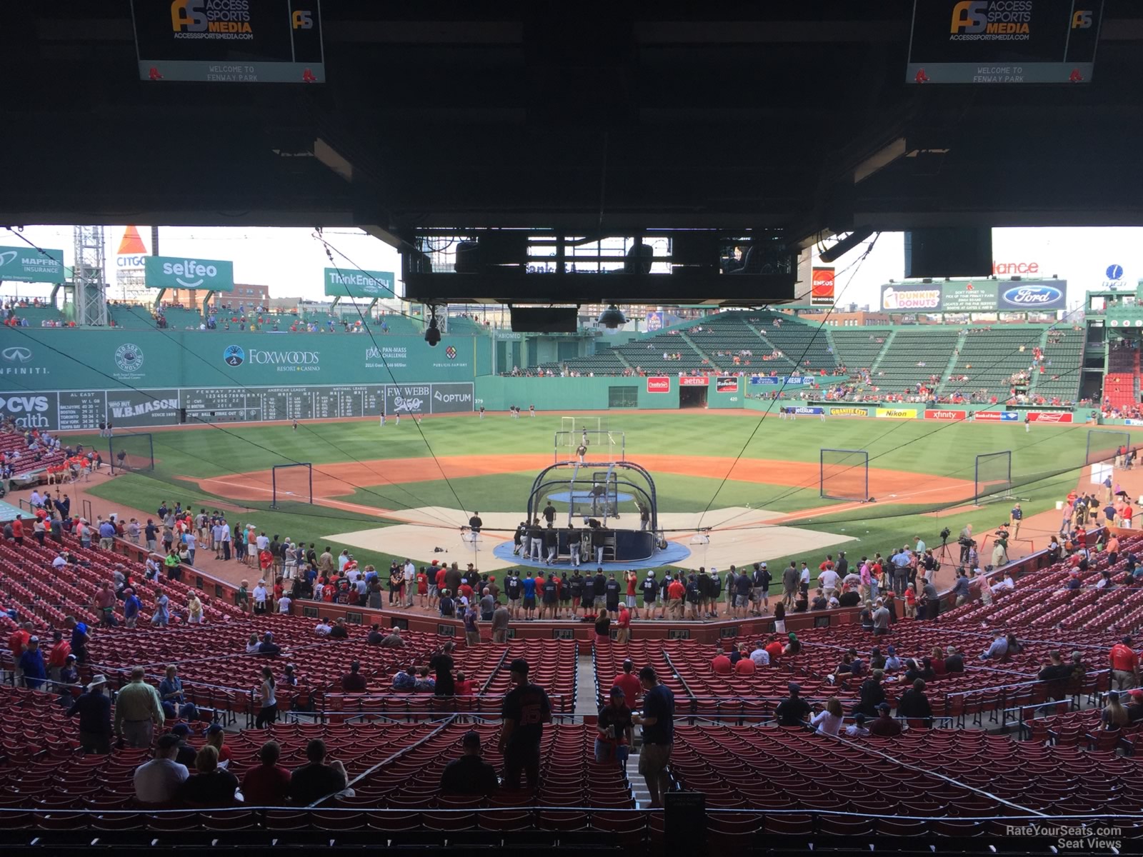 CSI scores with reception at Fenway Park