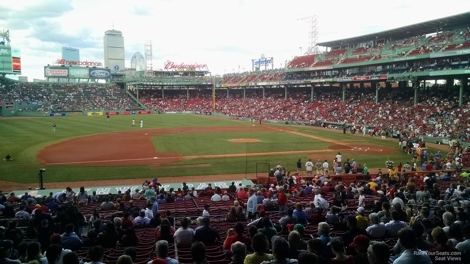 grandstand 26, row 5 seat view  for baseball - fenway park