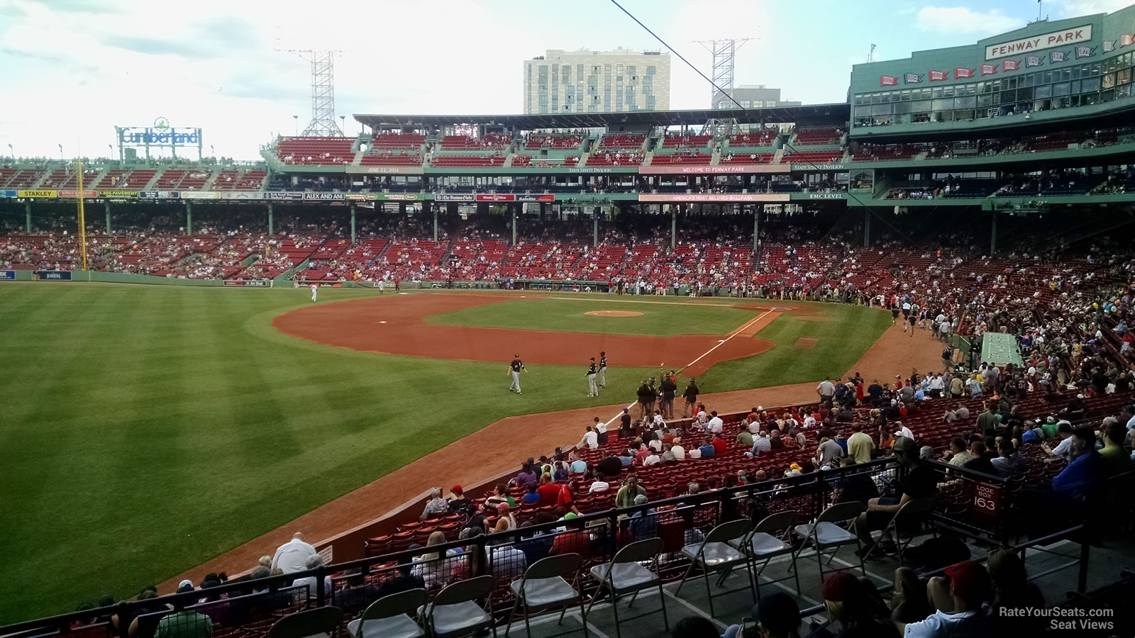 grandstand 32, row 6 seat view  for baseball - fenway park