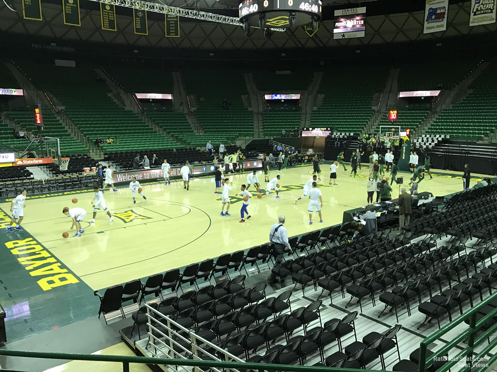 section 104, row 10 seat view  - ferrell center