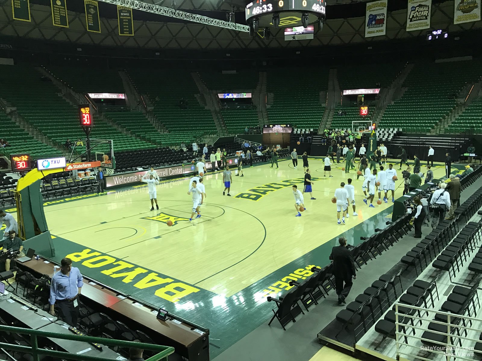 section 105, row 10 seat view  - ferrell center