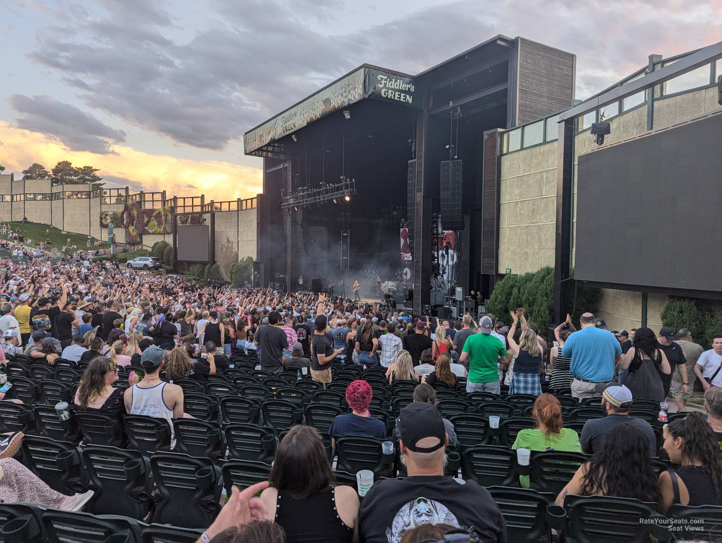 section 101, row zz seat view  - fiddler