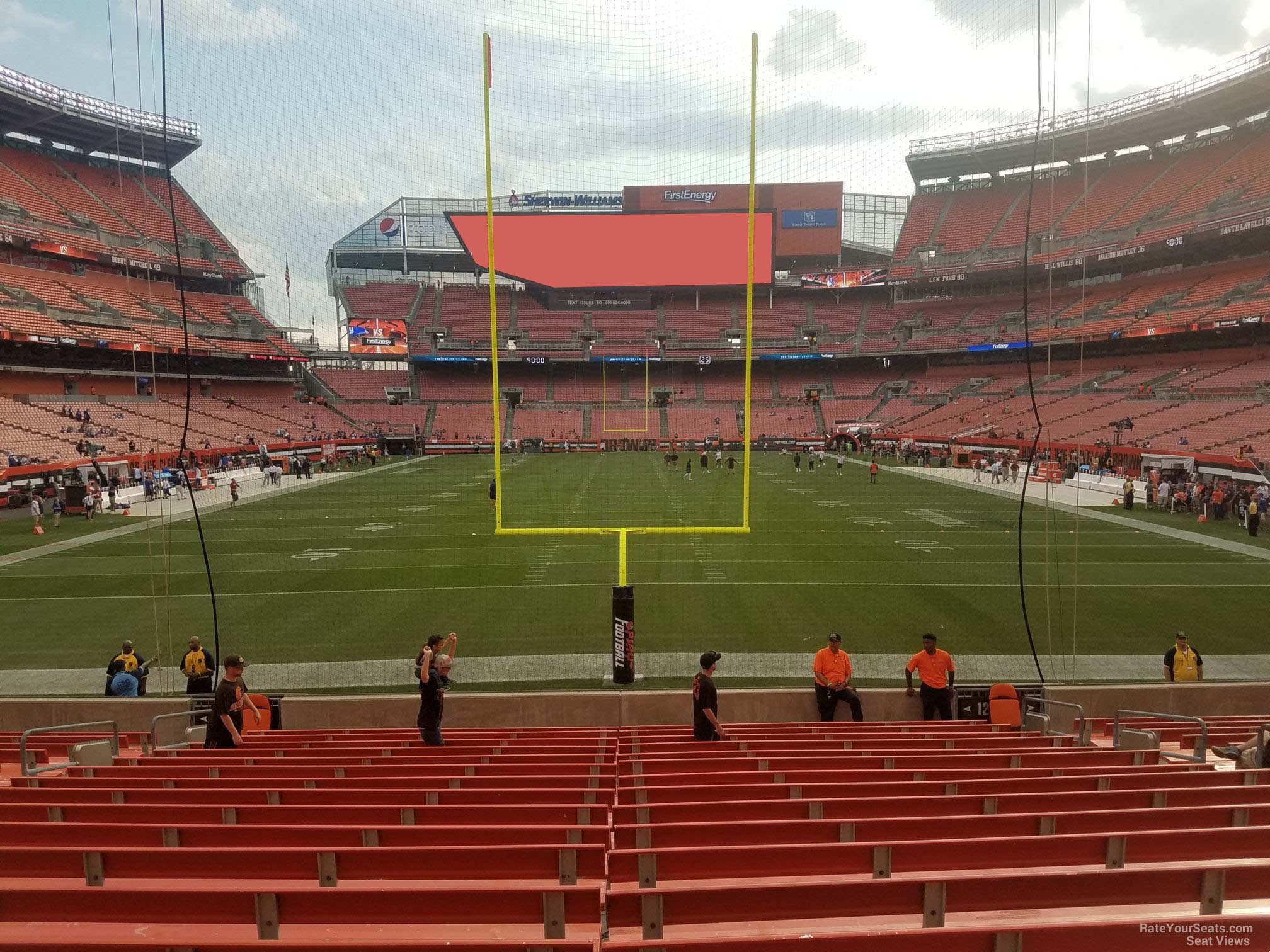 section 120, row 17 seat view  - cleveland browns stadium