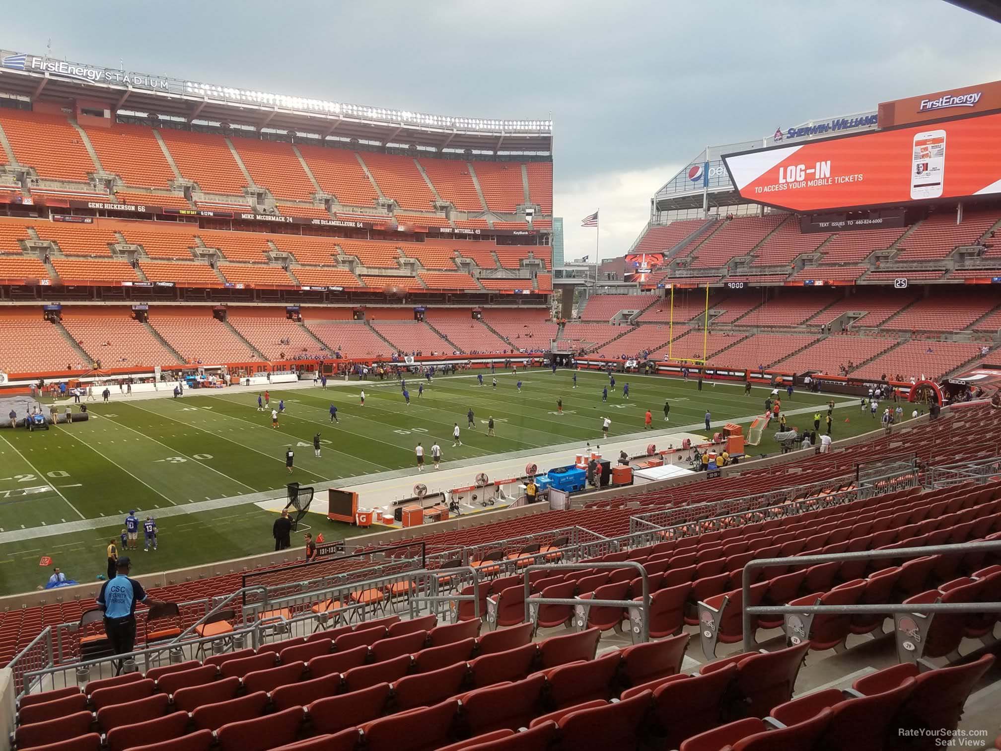 Buy Browns PSLs in section 131, row 5, seats 17-18