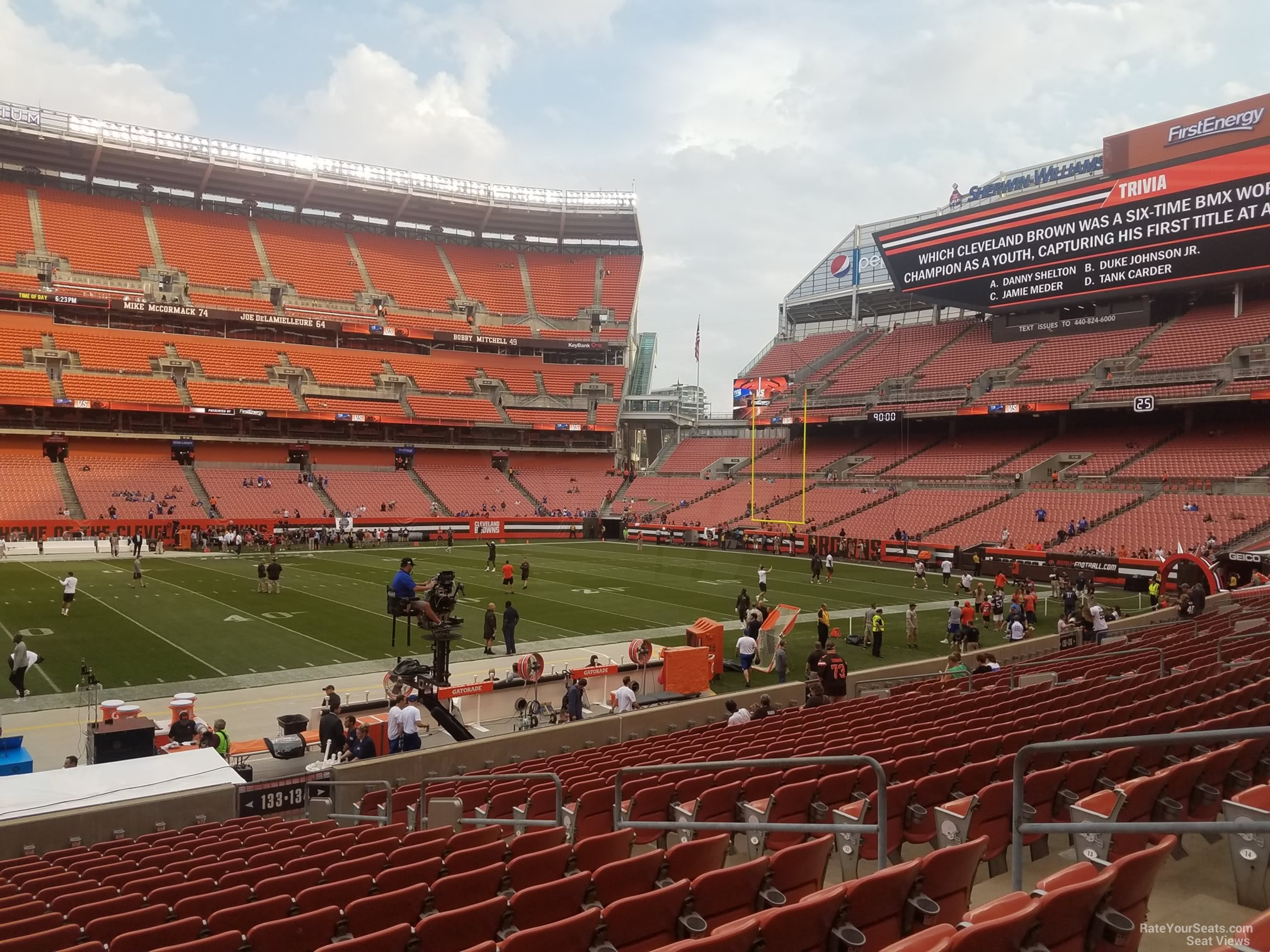 Buy Browns PSLs in section 133, row 14, seats 13-14