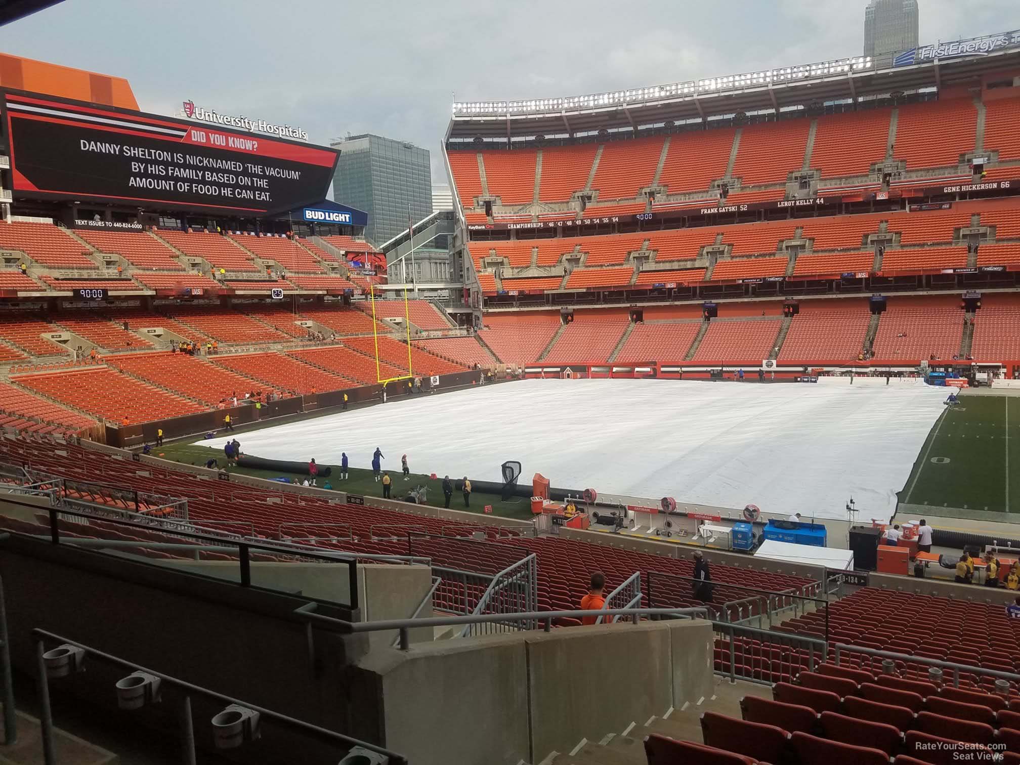 Buy Browns PSLs in section 134, row 33, seats 11-16